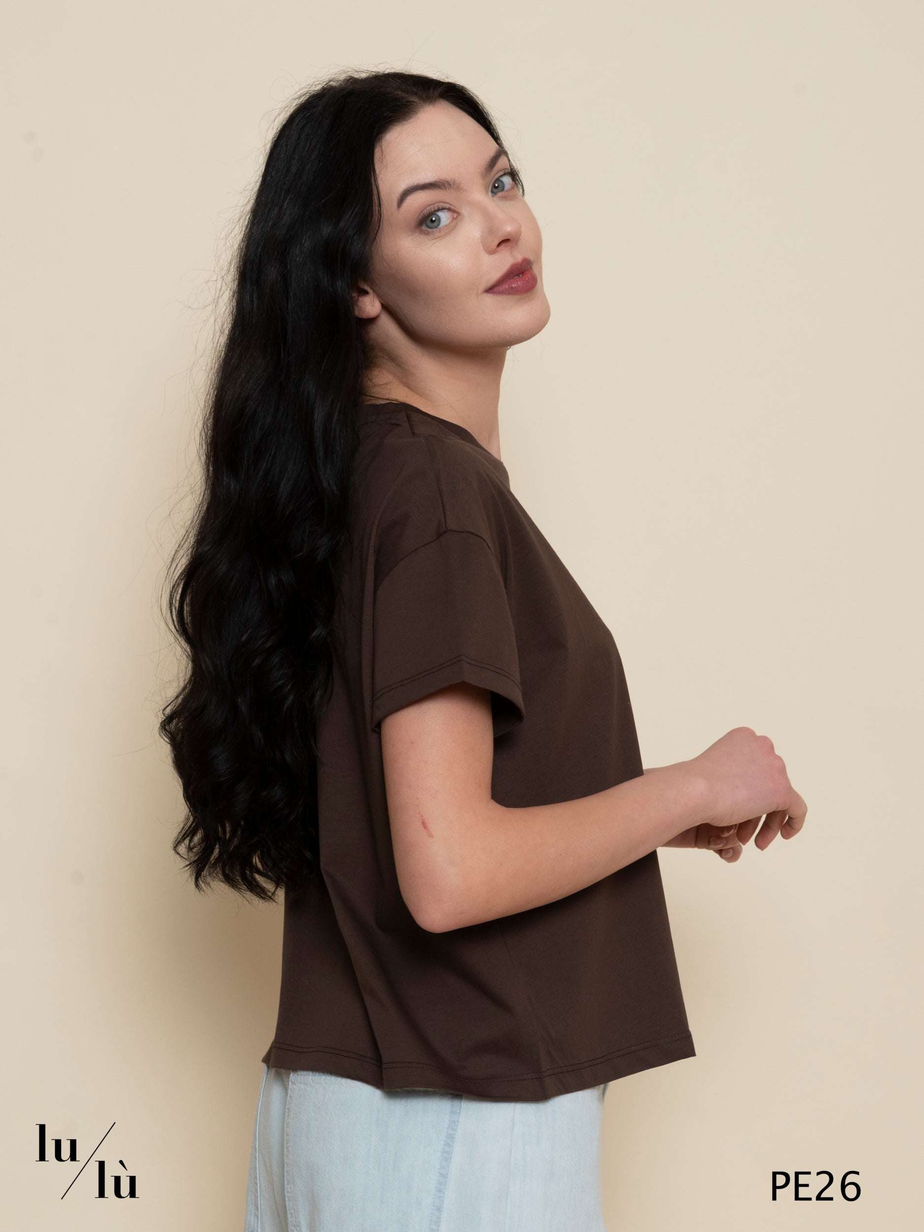 Zinnia - T-shirt boxy donna in puro cotone