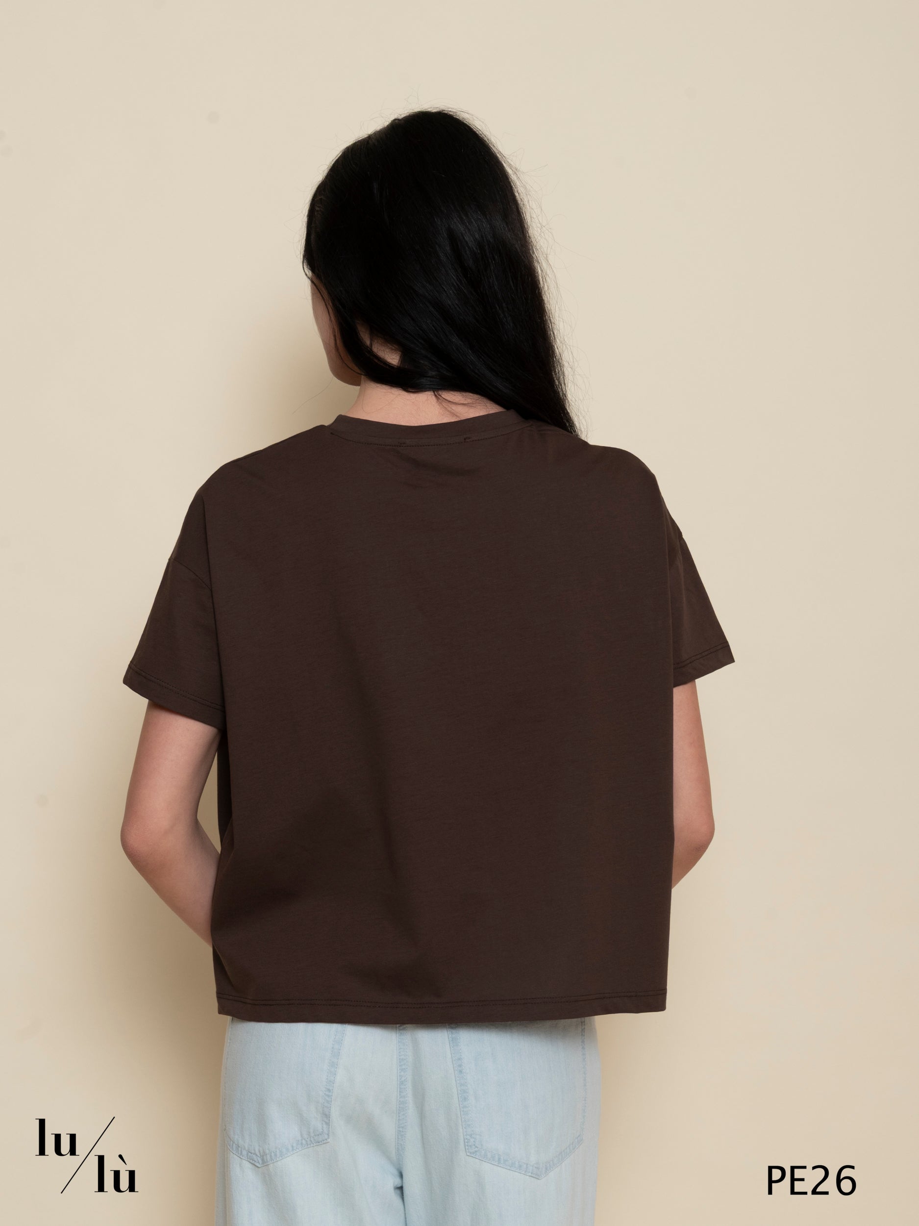 Zinnia - T-shirt boxy donna in puro cotone