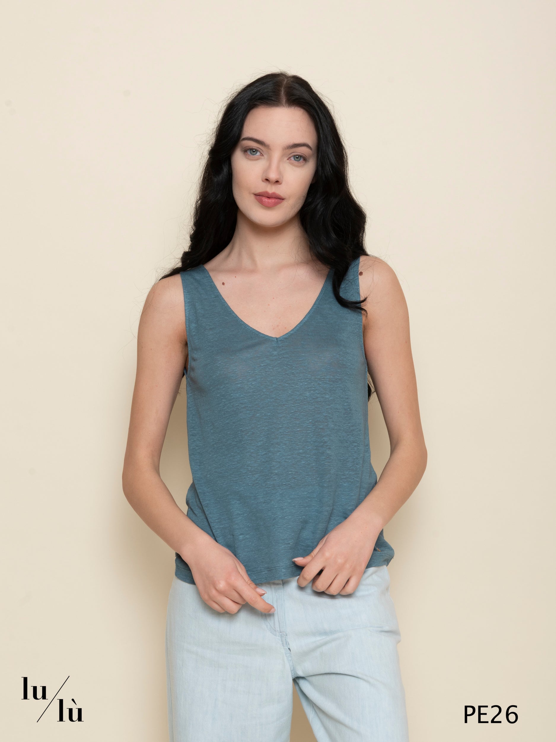 Haniz Lagoon - Canotta donna in lino