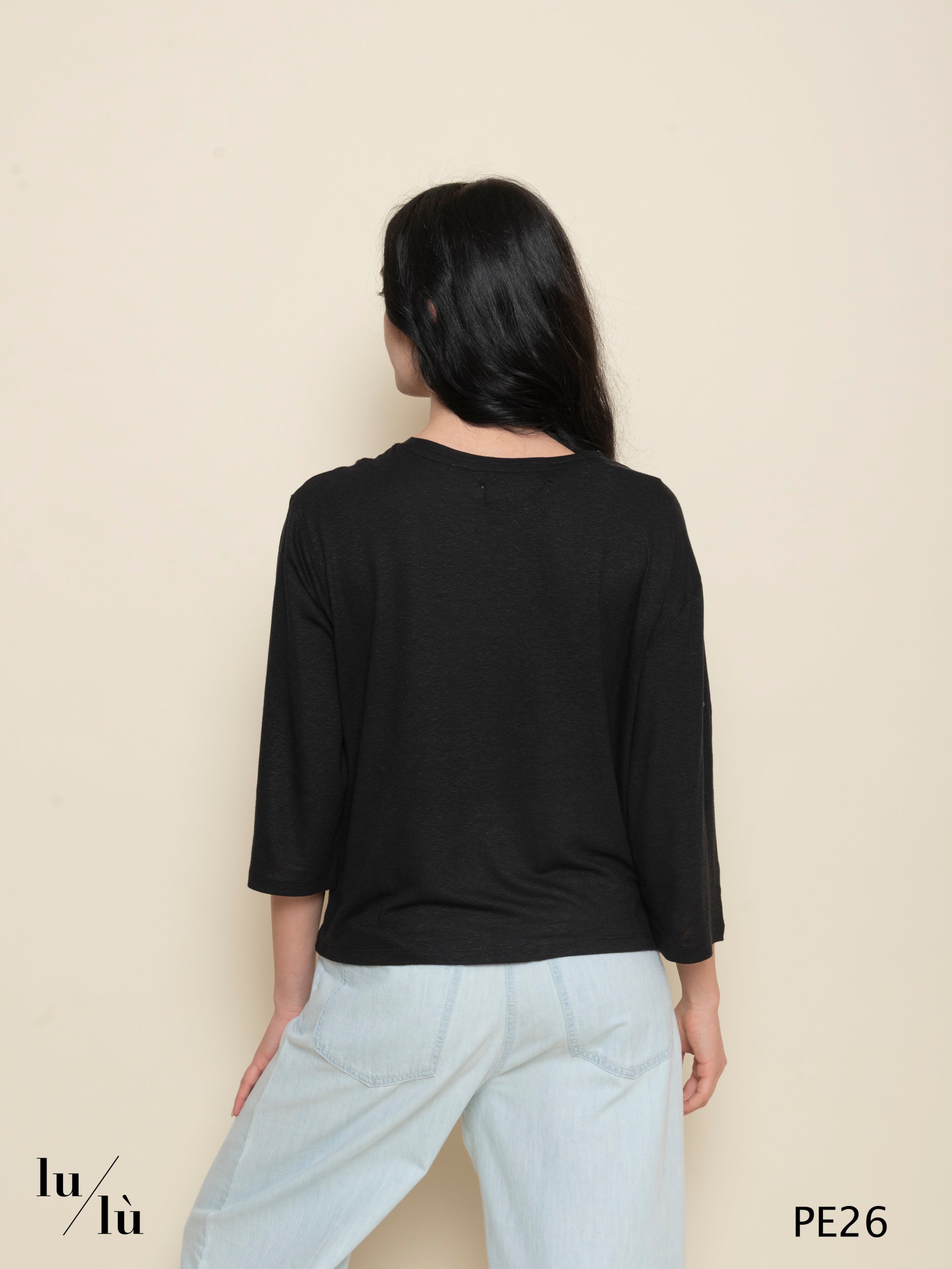 Calendula - T-shirt donna in viscosa e lino