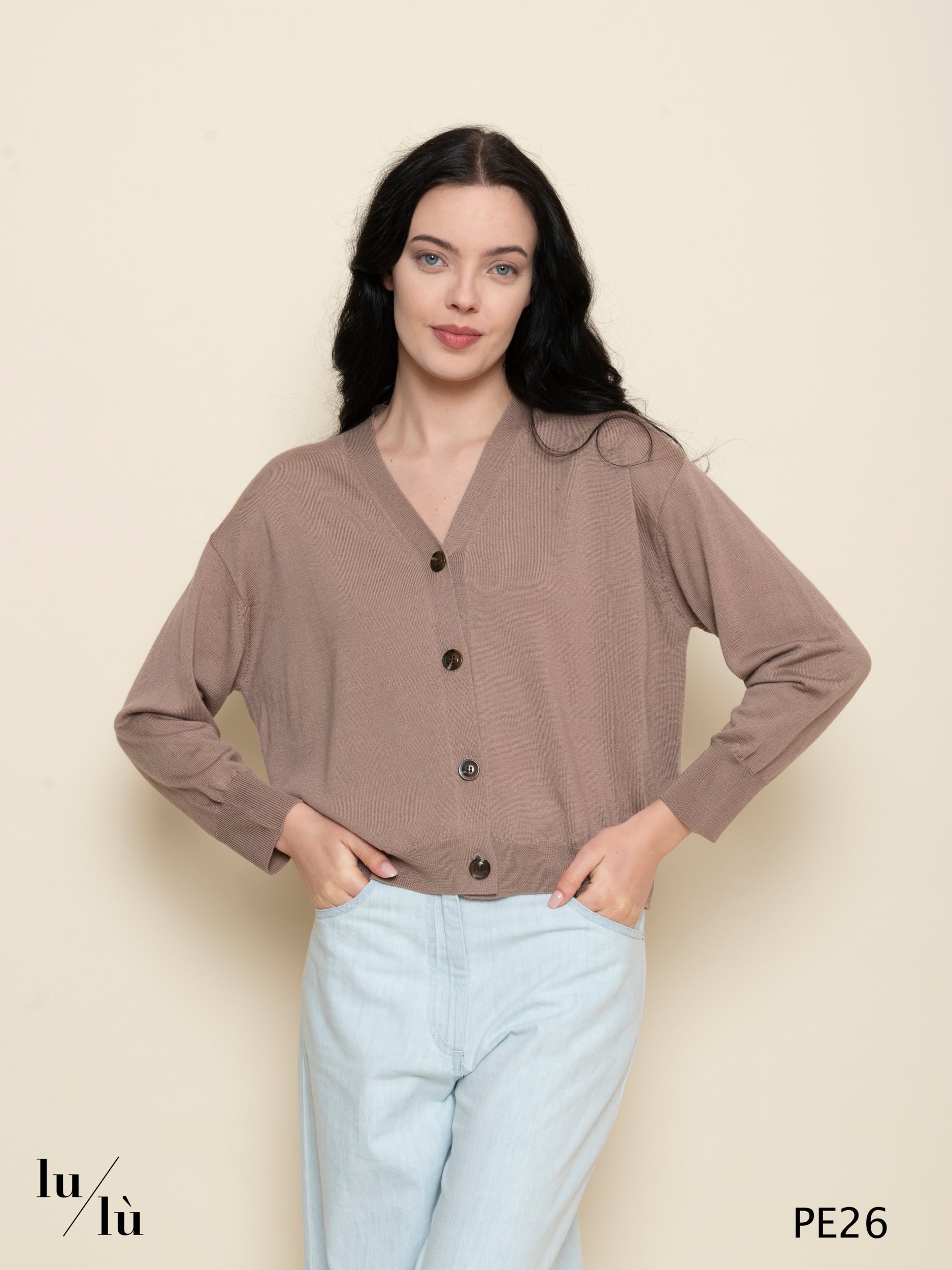 Idem - Cardigan donna in pura lana merinos