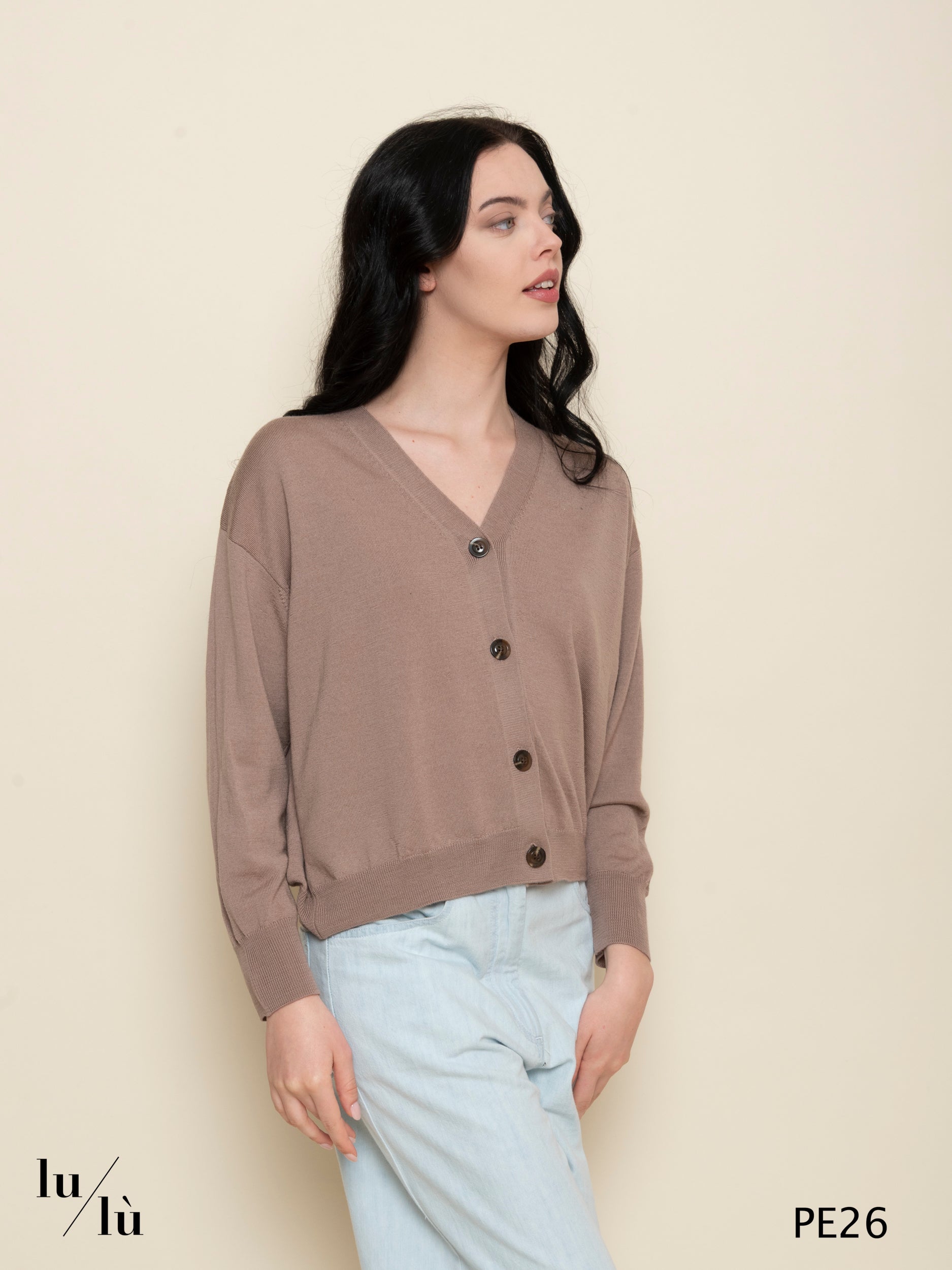Idem - Cardigan donna in pura lana merinos