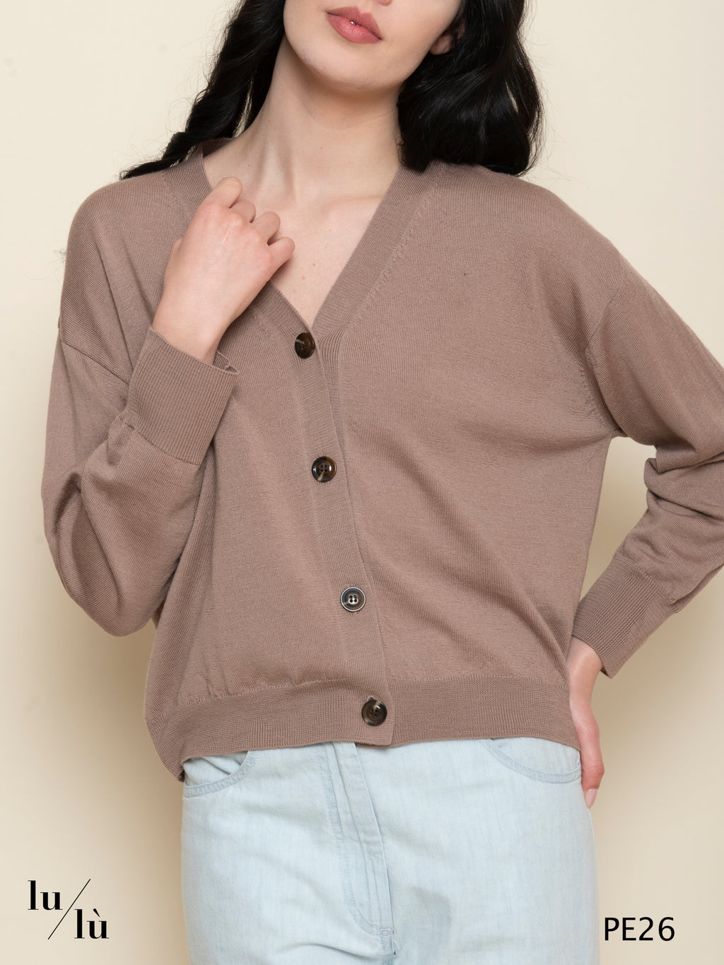 Idem - Cardigan donna in pura lana merinos