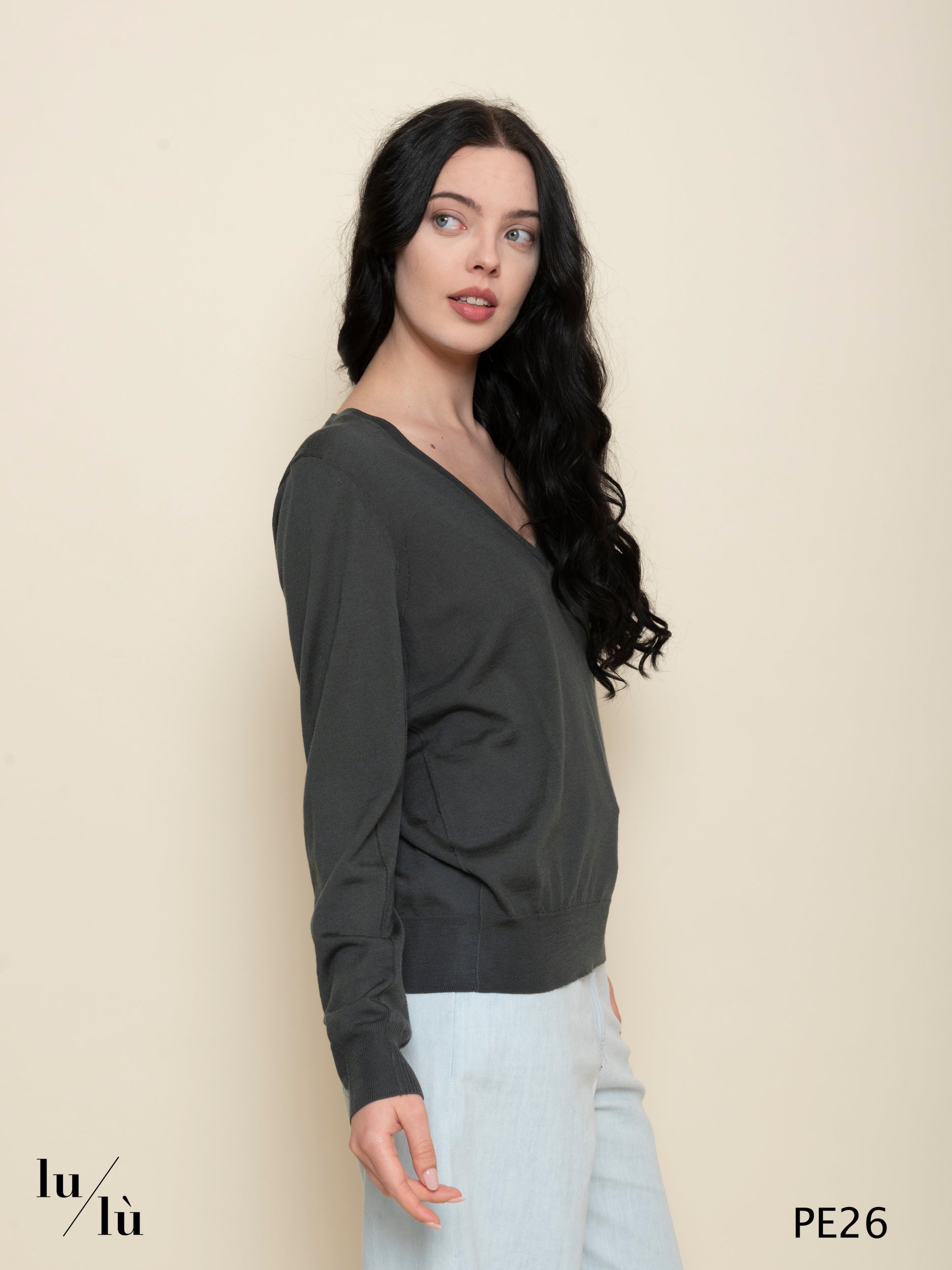 Derek - Maglia donna in pura lana merinos