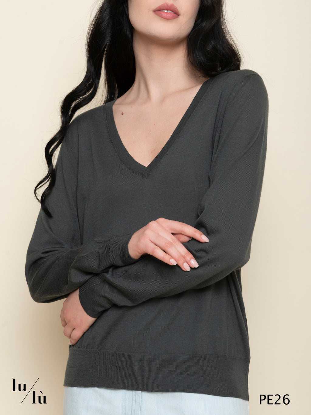 Derek - Maglia donna in pura lana merinos