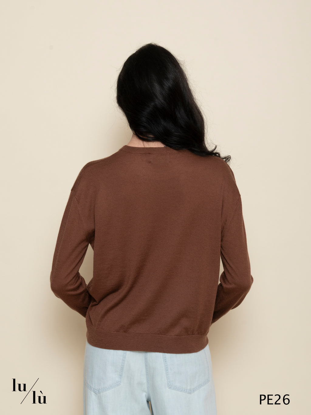 Fiordaliso - Maglia donna girocollo in cashmere e seta