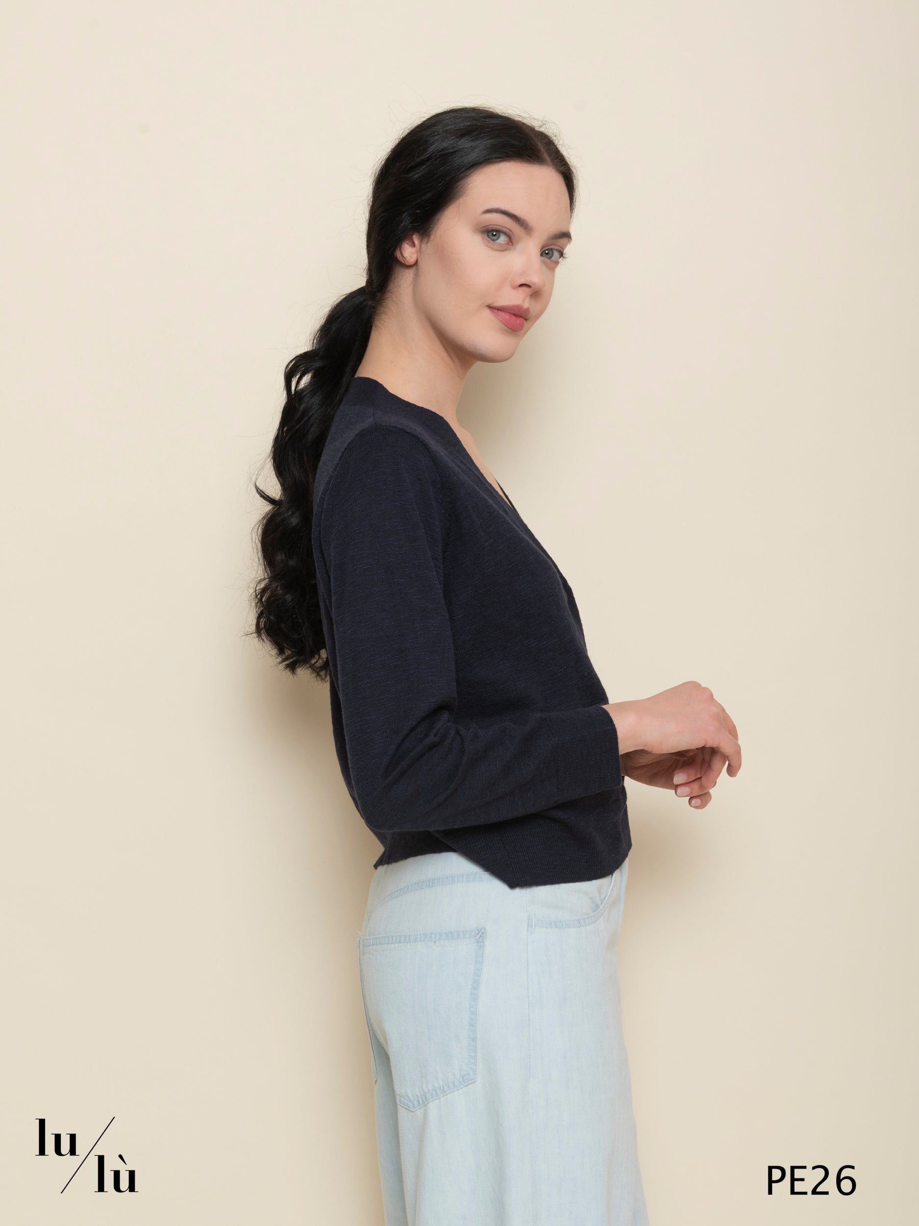 Gloriosa - Cardigan donna in lino e cotone