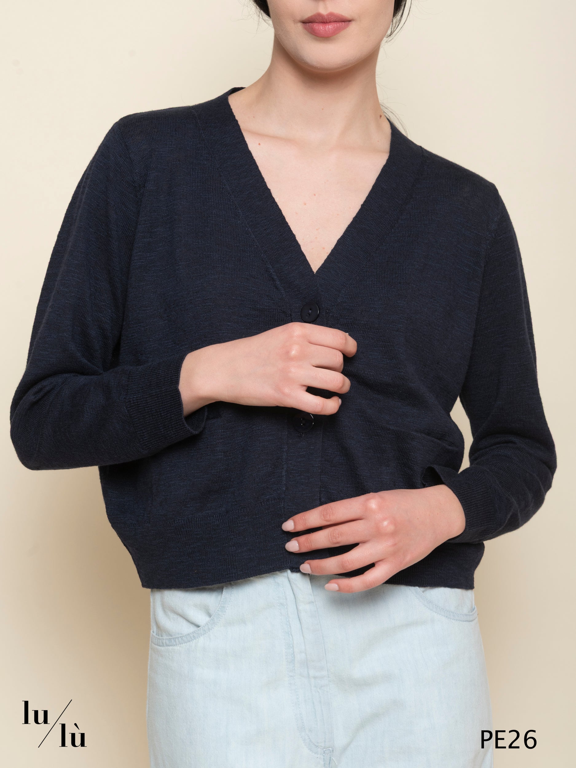 Gloriosa - Cardigan donna in lino e cotone