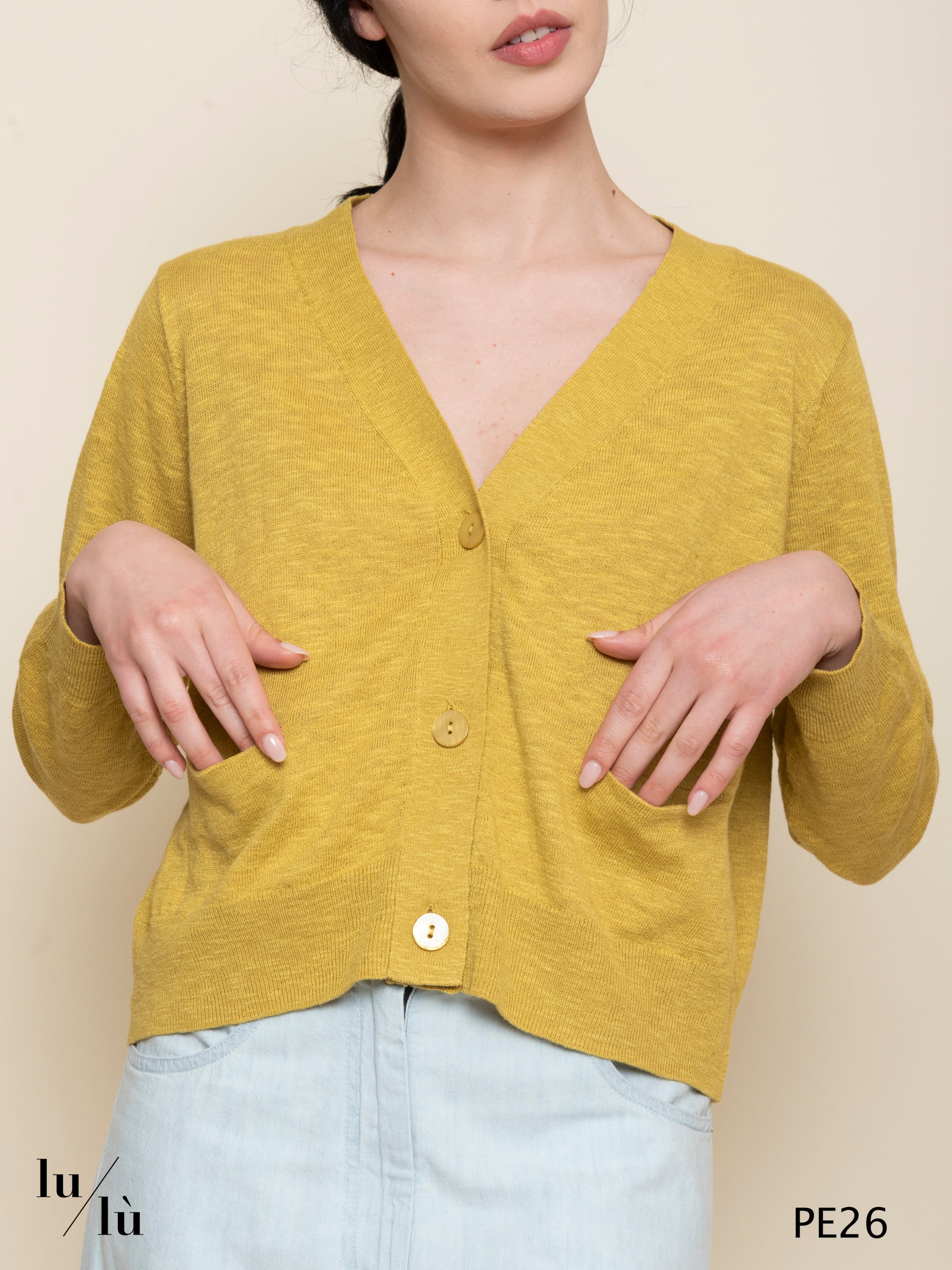 Gloriosa - Cardigan donna in lino e cotone