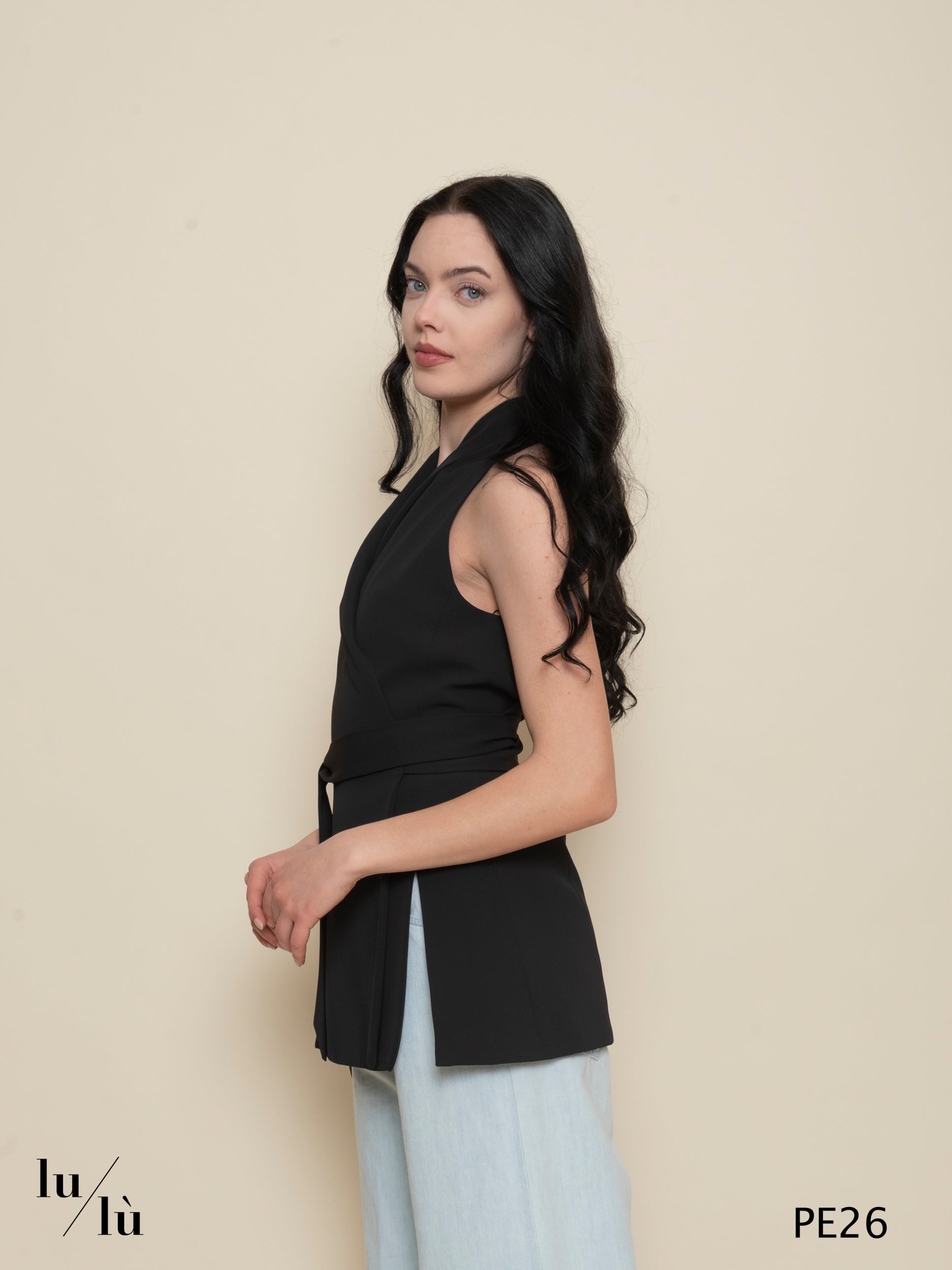 Veronica - Gilet donna in acetato e viscosa