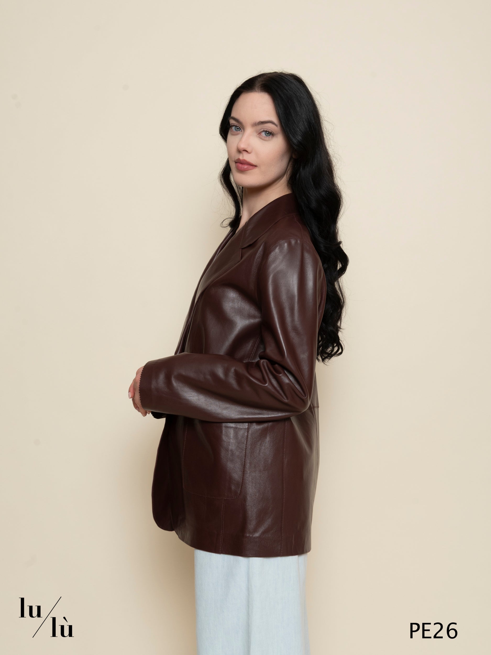 Campanula - Blazer donna in nappa morbidissima