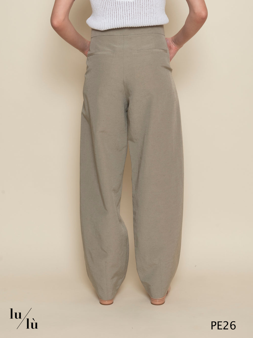 Kobe - Pantalone donna ampio con pinces