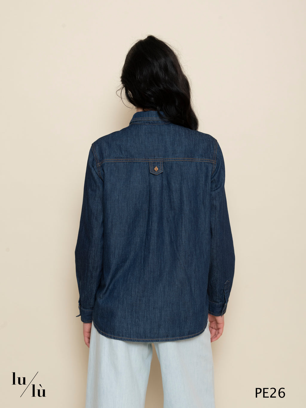 Rosalinda - Camicia donna in denim con taschino