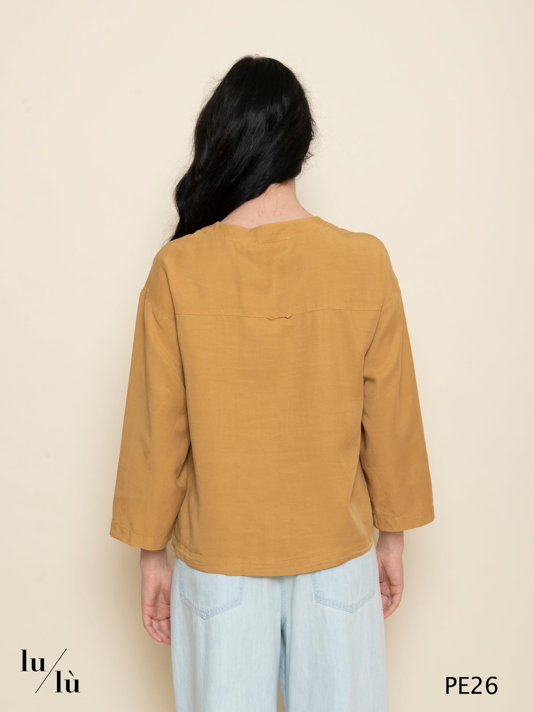 Rosaura - Blusa donna girocollo in lyocell