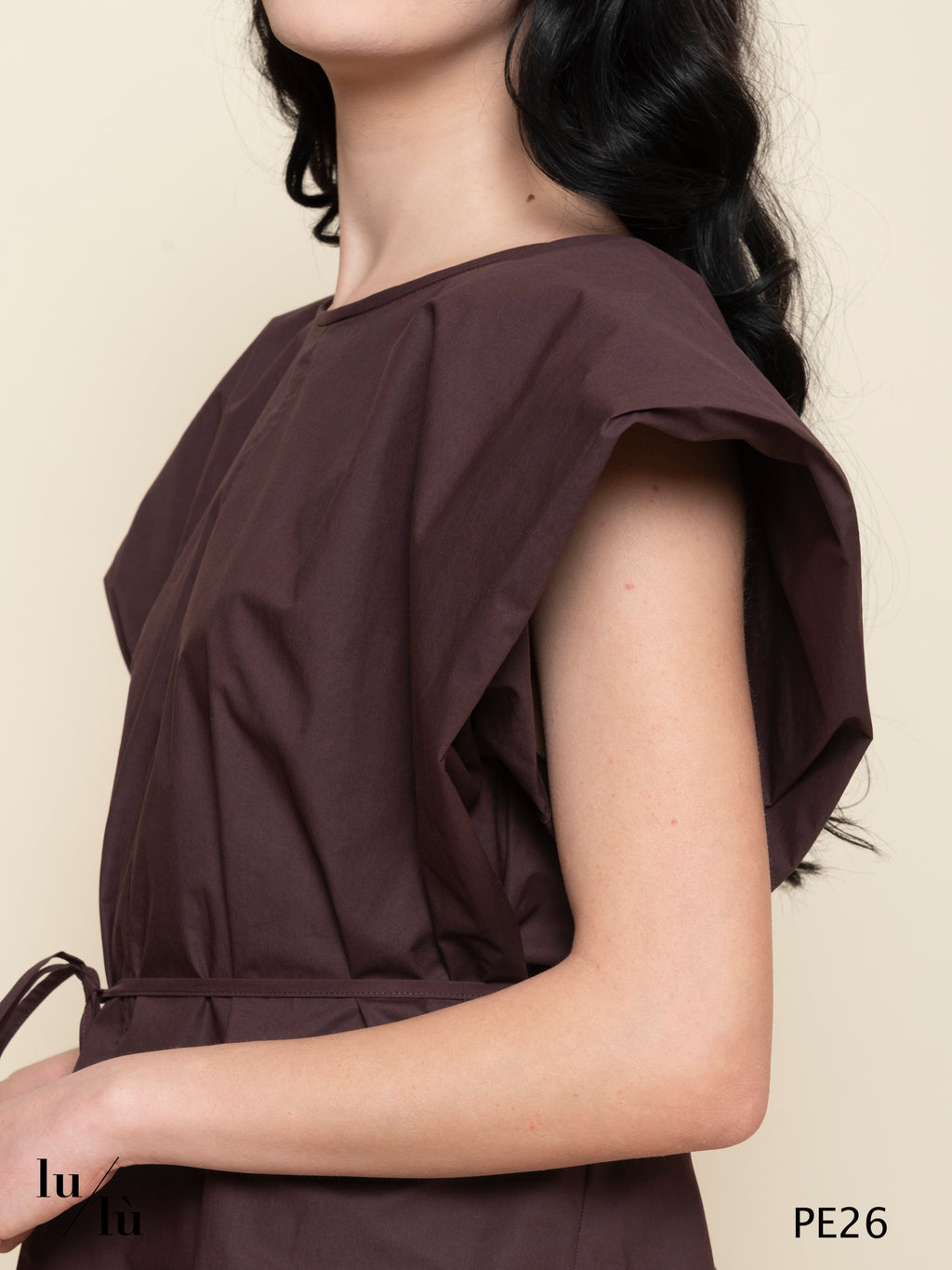 Roselina - Blusa donna in puro cotone con cintura