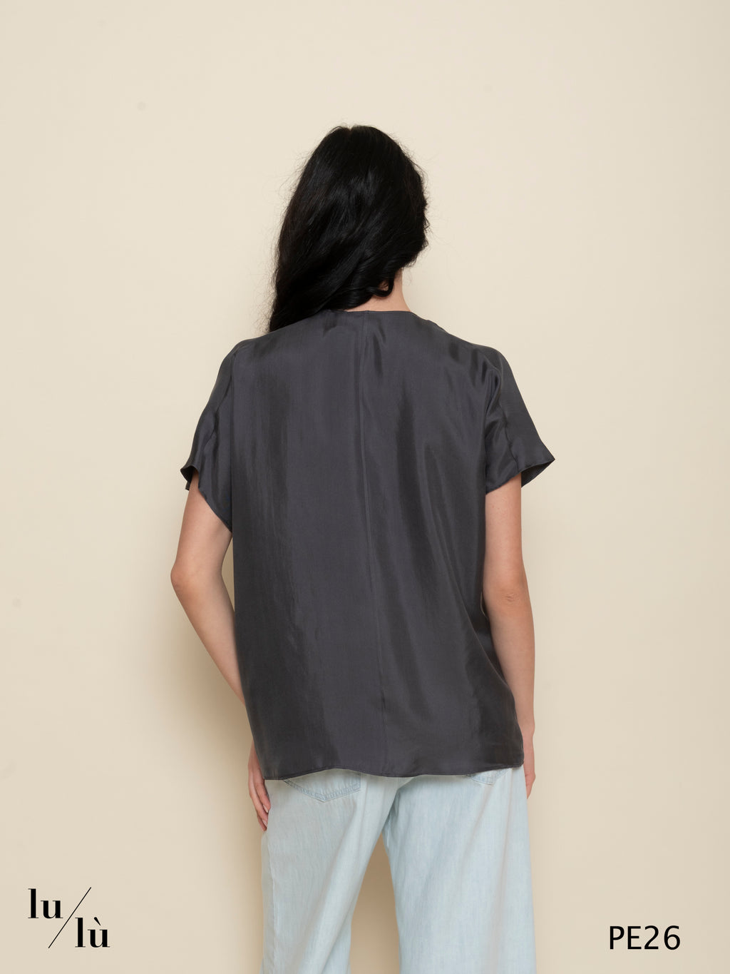 Rosemary - Blusa donna in seta con scollo a V