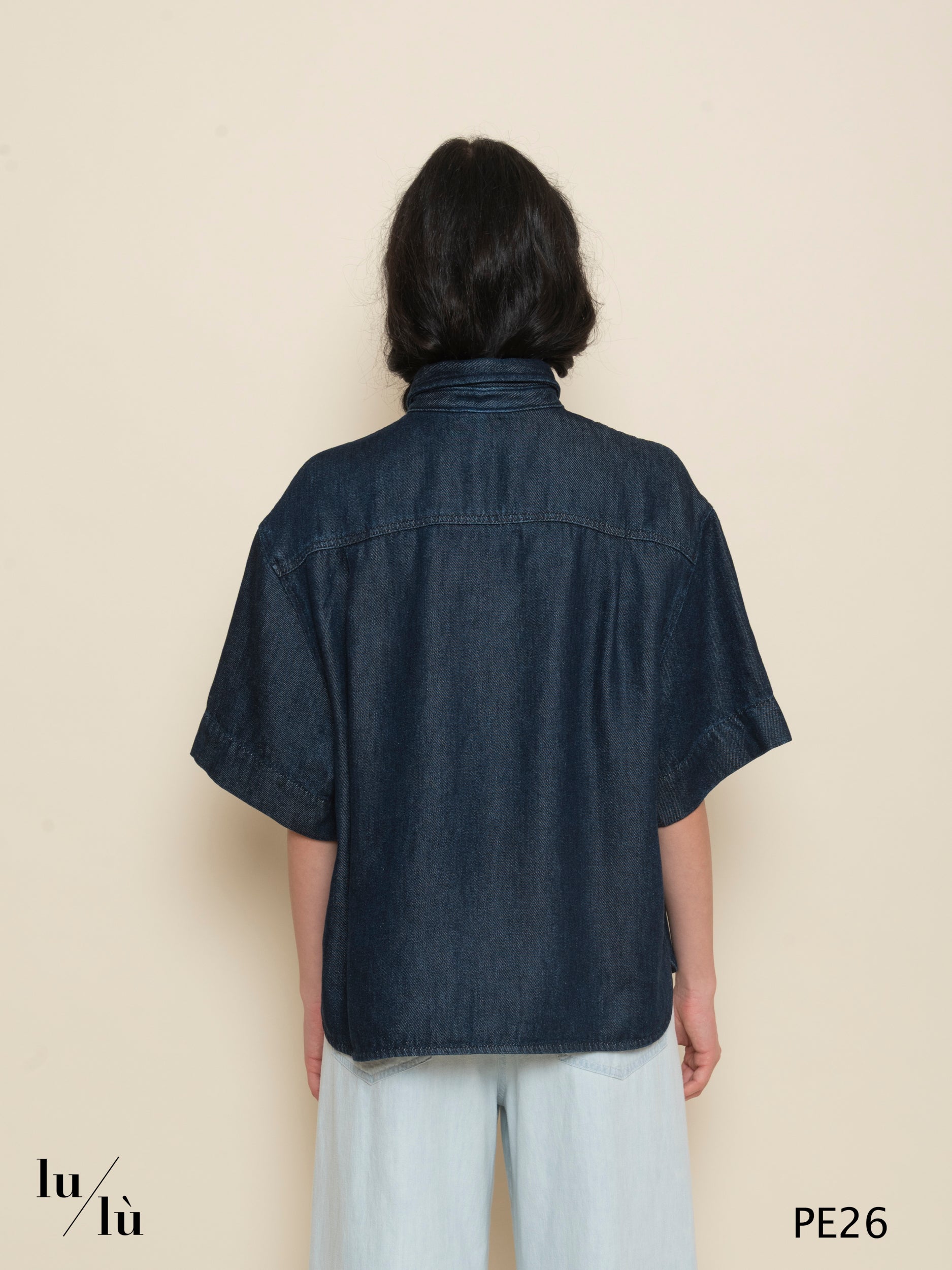 Loice - Casacca boxy donna in lyocell con tasche