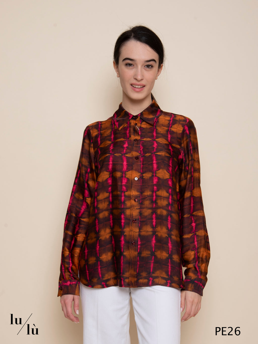 Arles - Blusa donna stampata in viscosa