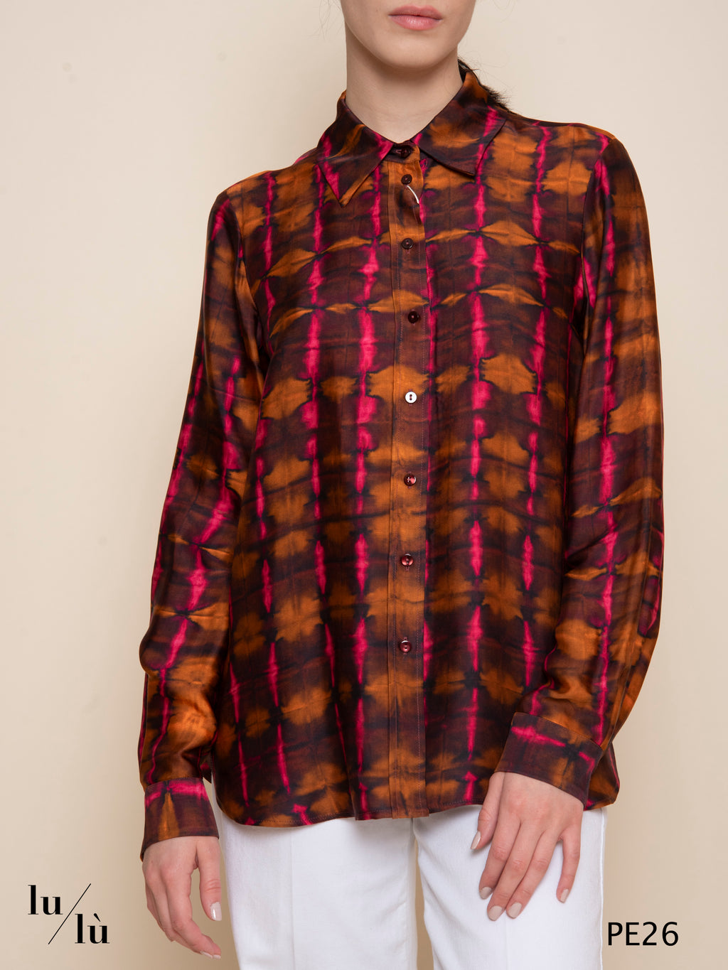 Arles - Blusa donna stampata in viscosa