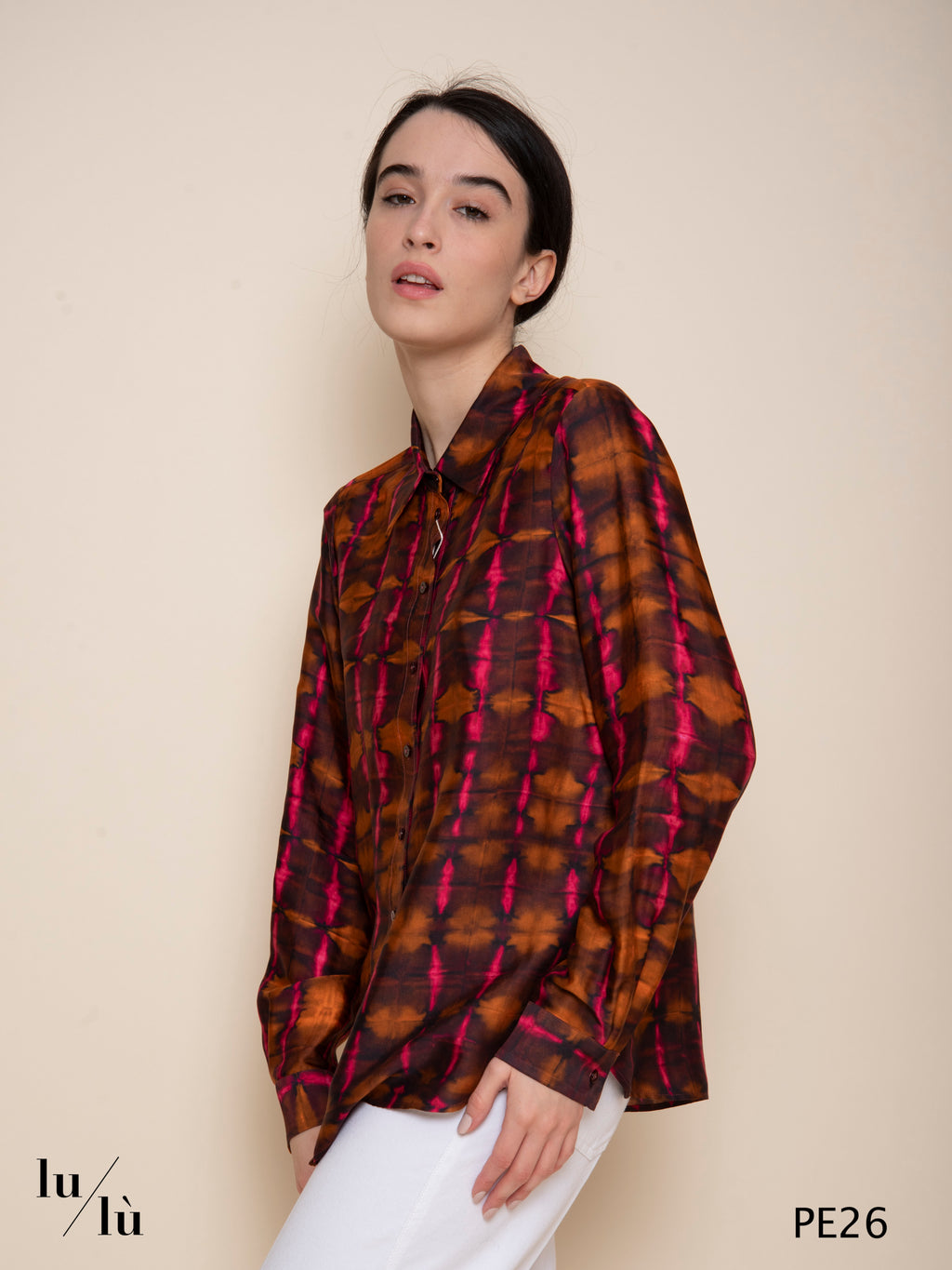 Arles - Blusa donna stampata in viscosa