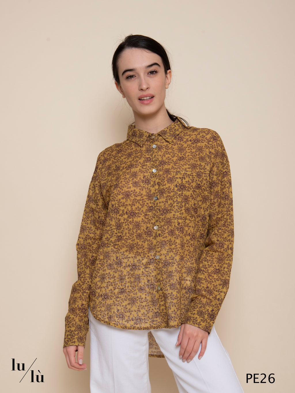 Kelya - Blusa donna stampata in puro cotone