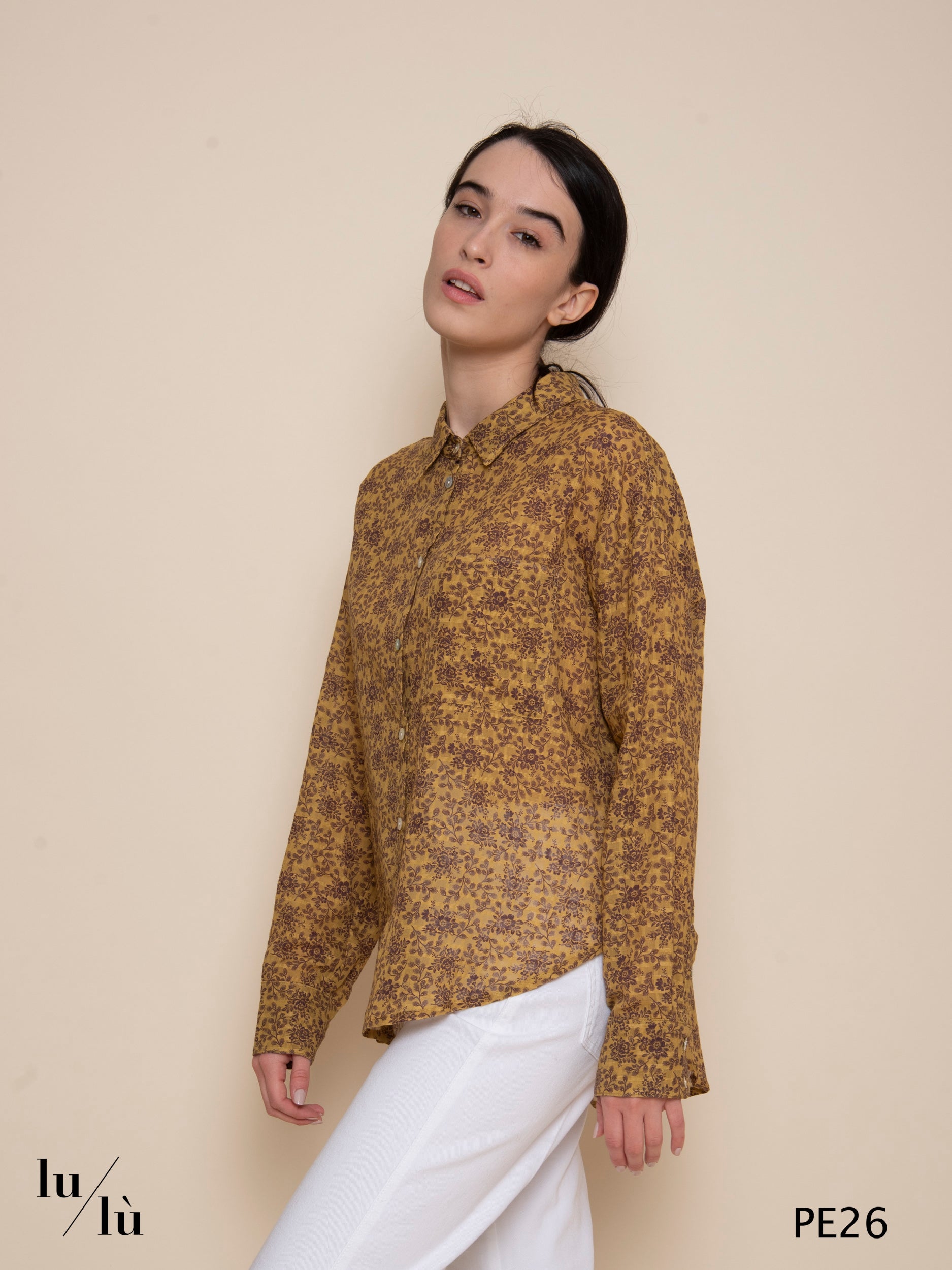 Kelya - Blusa donna stampata in puro cotone