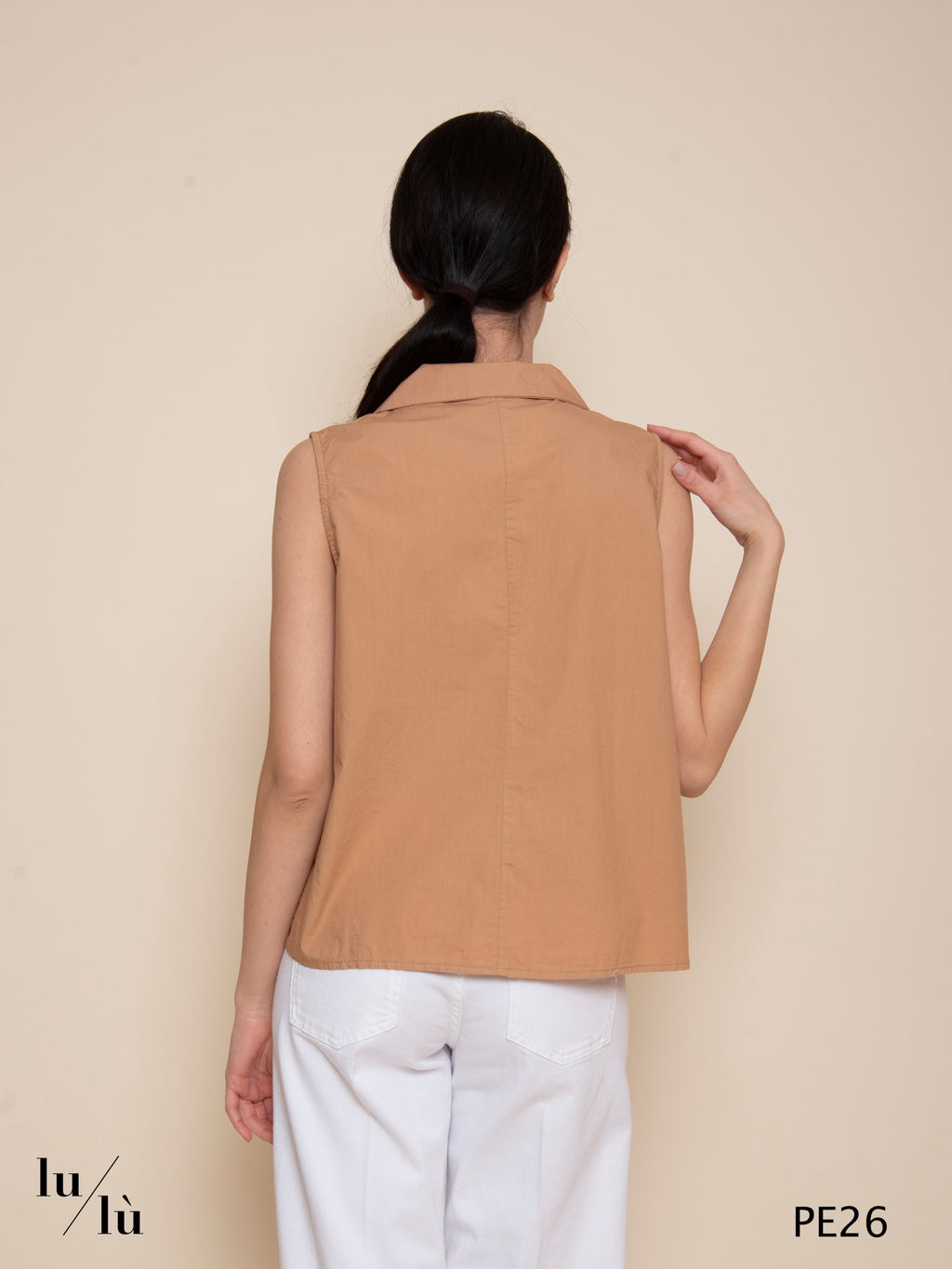 Mimi - Blusa donna senza maniche in cotone
