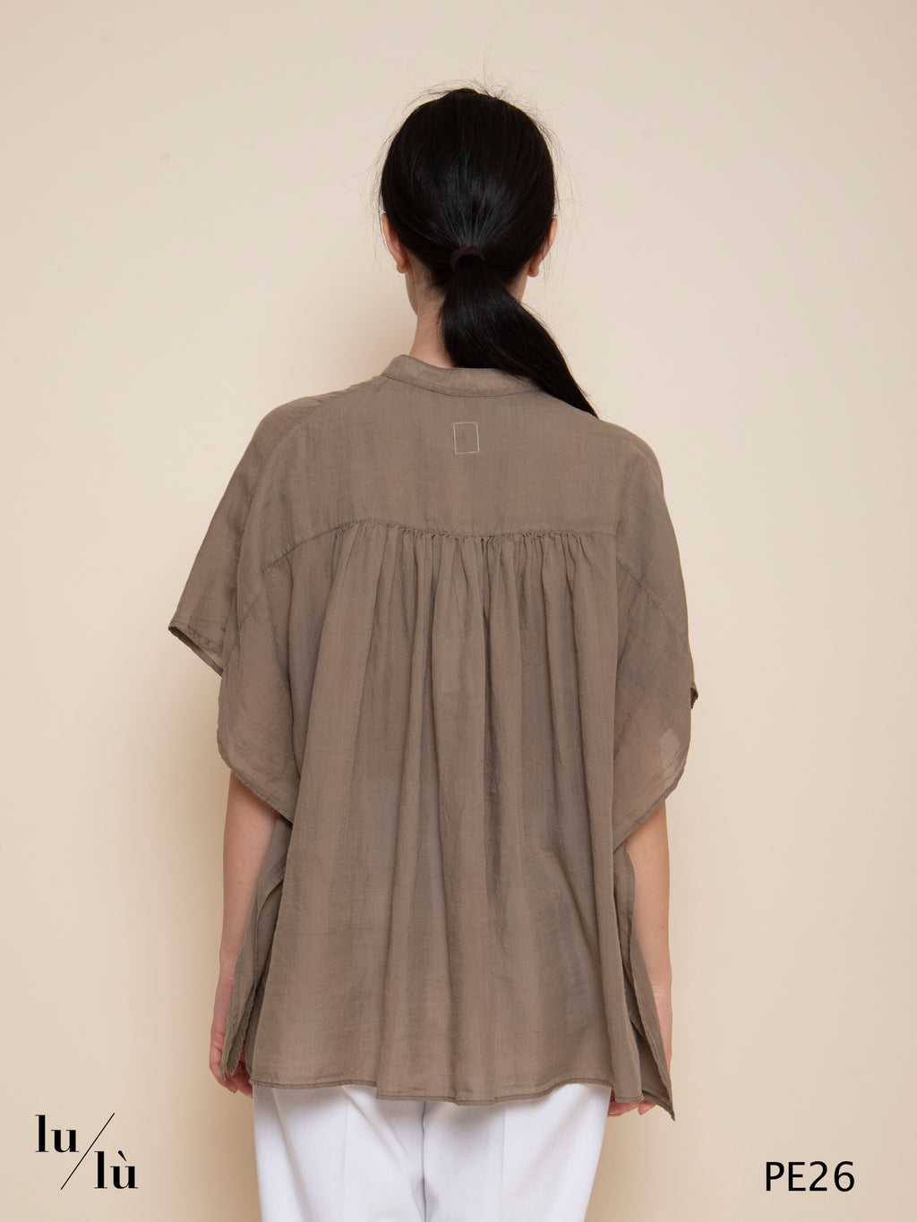 Pyeongna - Blusa donna in ramie e tencel