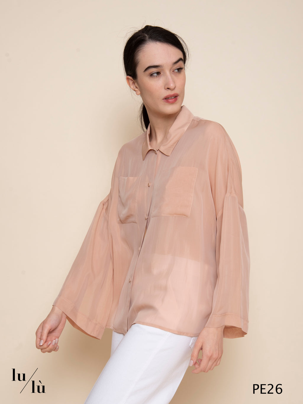 Calla - Blusa donna in seta e viscosa