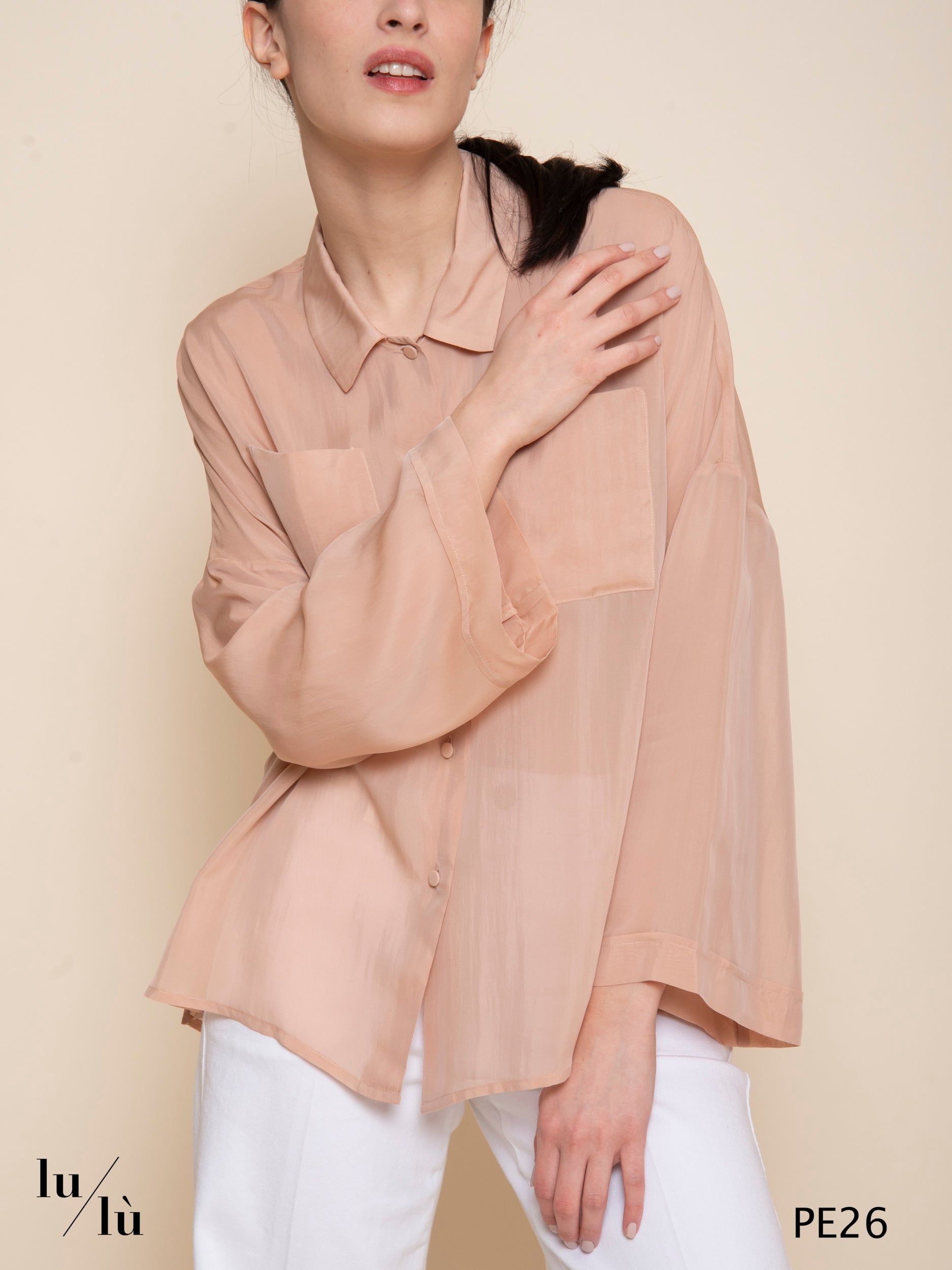 Calla - Blusa donna in seta e viscosa