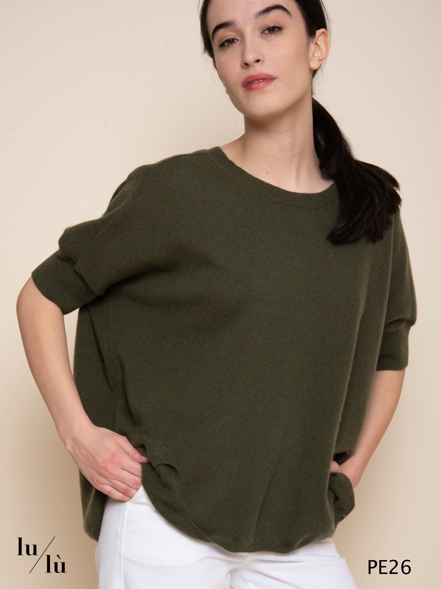 Joyce Green - Poncho donna in cashmere