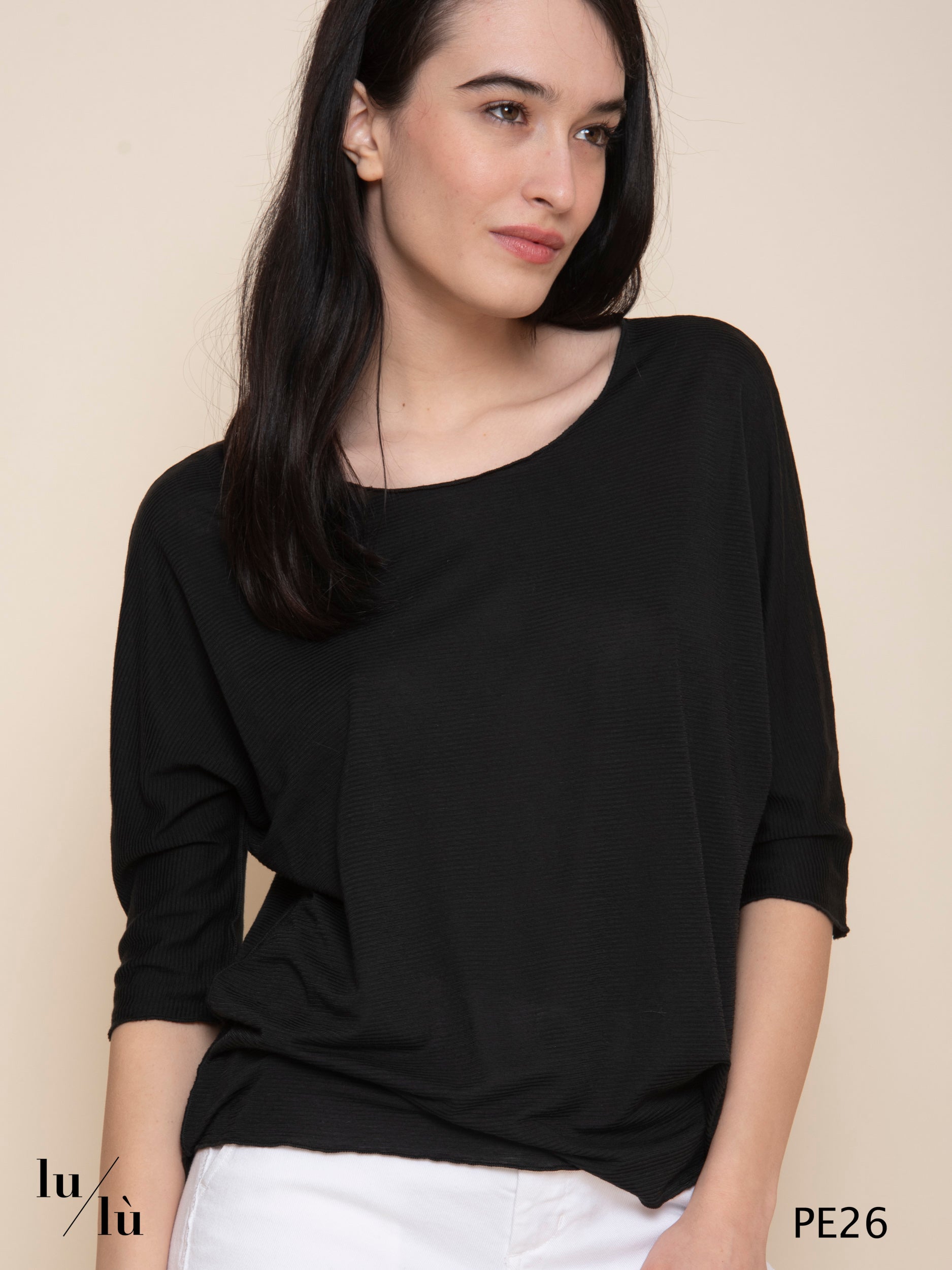 Bao Chau Nera - T-shirt donna rigata