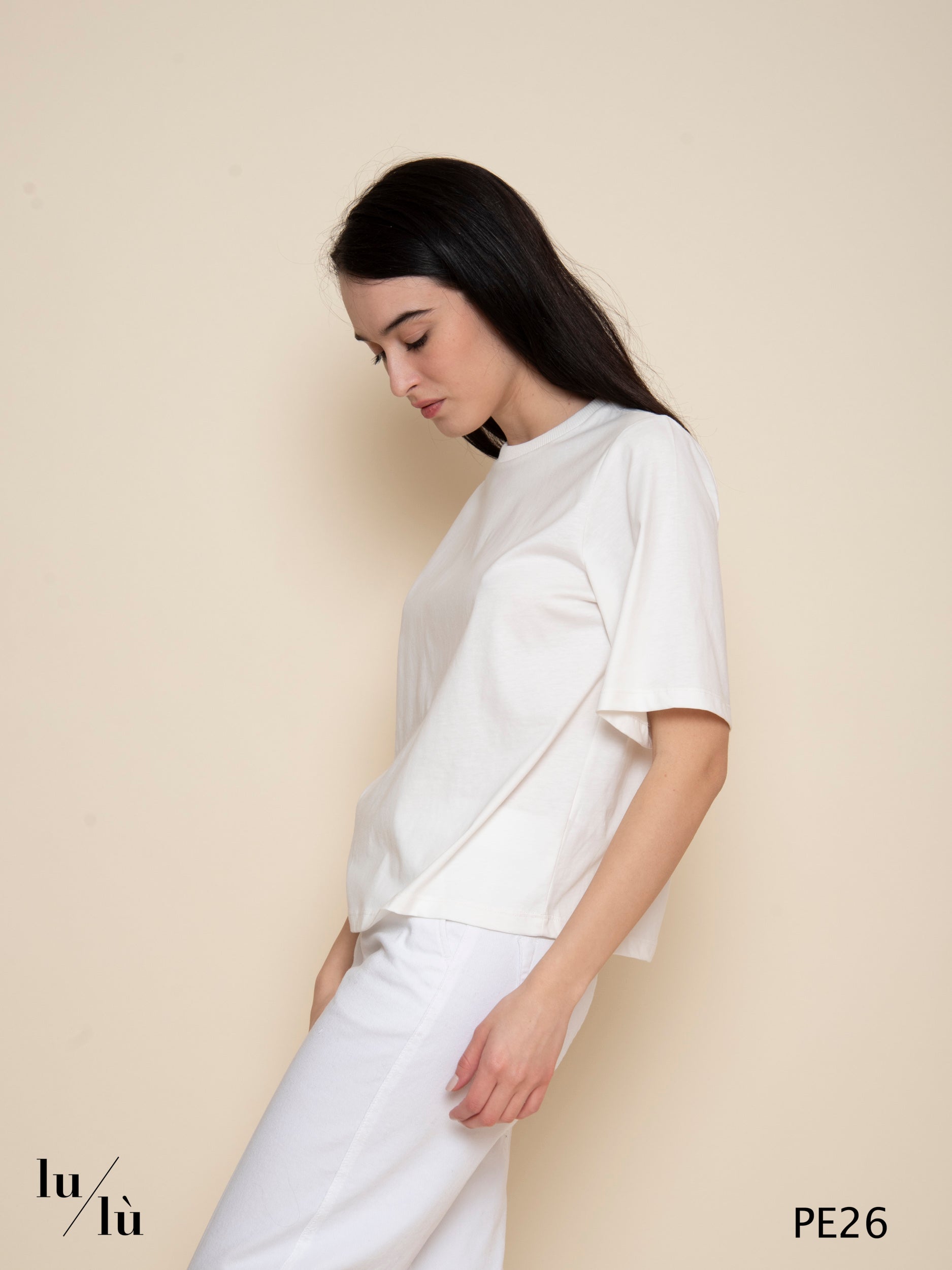 Song - T-shirt donna boxy in cotone