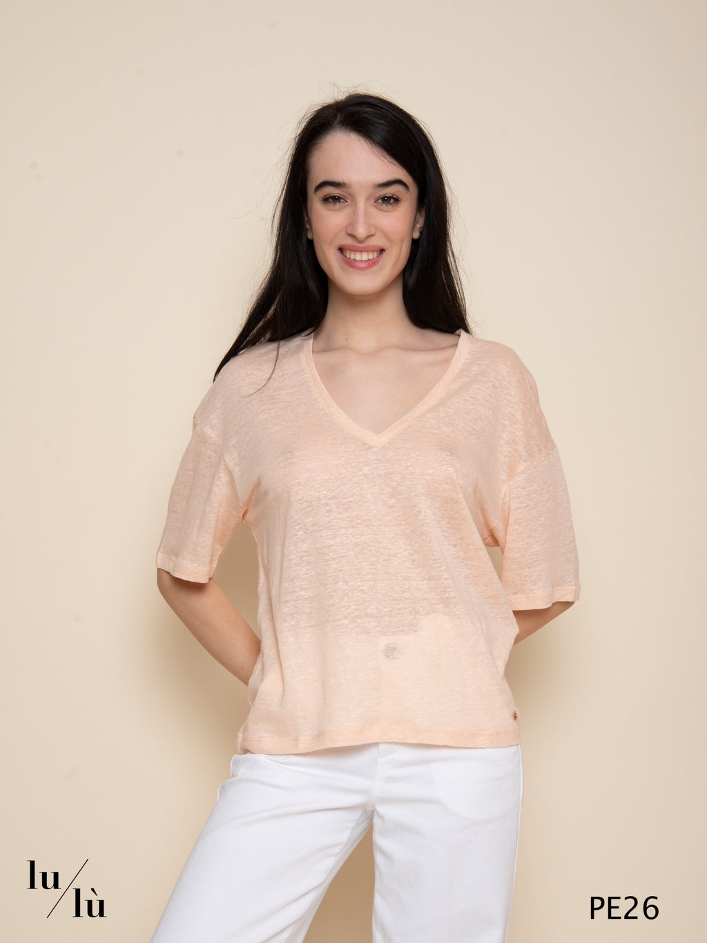 Hanabel Pesca - T-shirt donna in lino