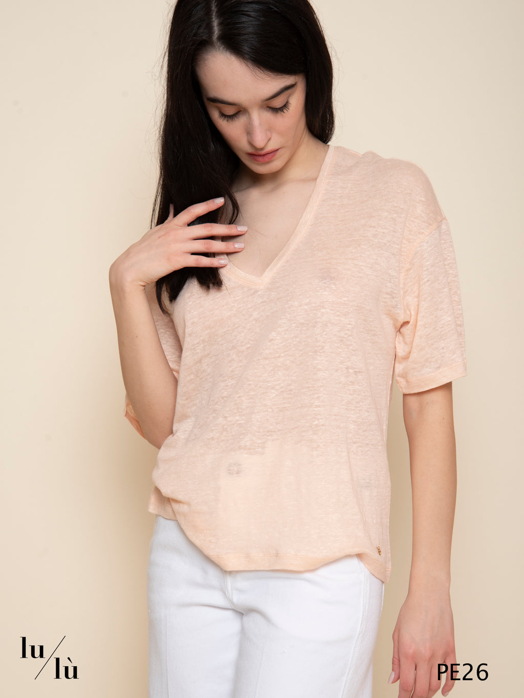 Hanabel Pesca - T-shirt donna in lino