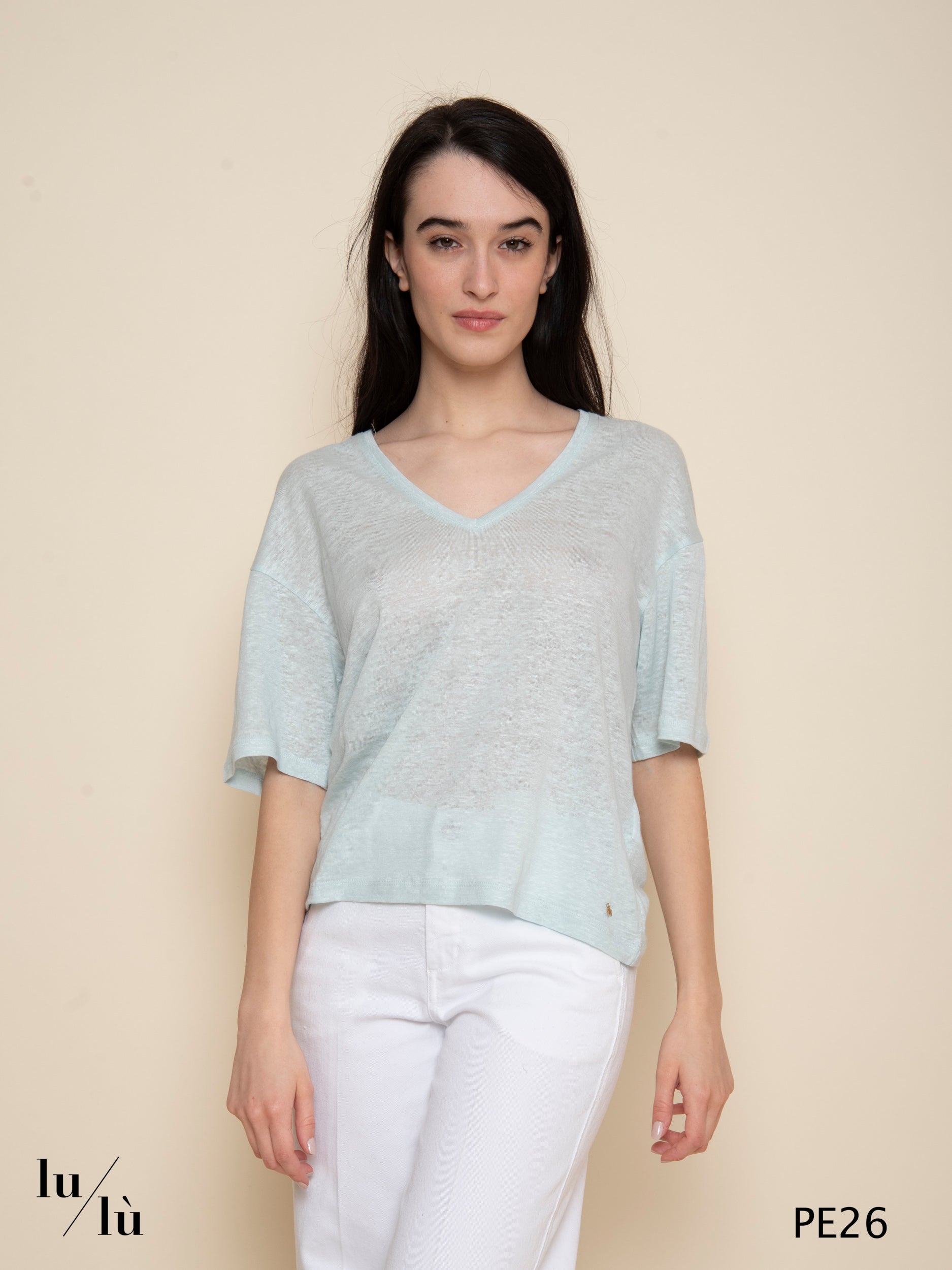 Hanabel Cielo - T-shirt donna in lino