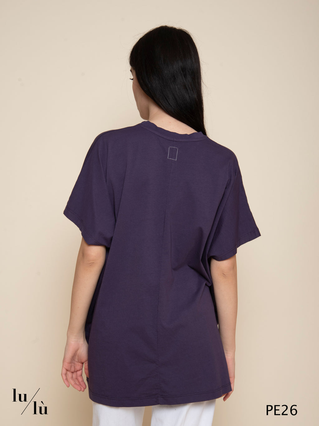 Kim - T-shirt donna oversize in cotone