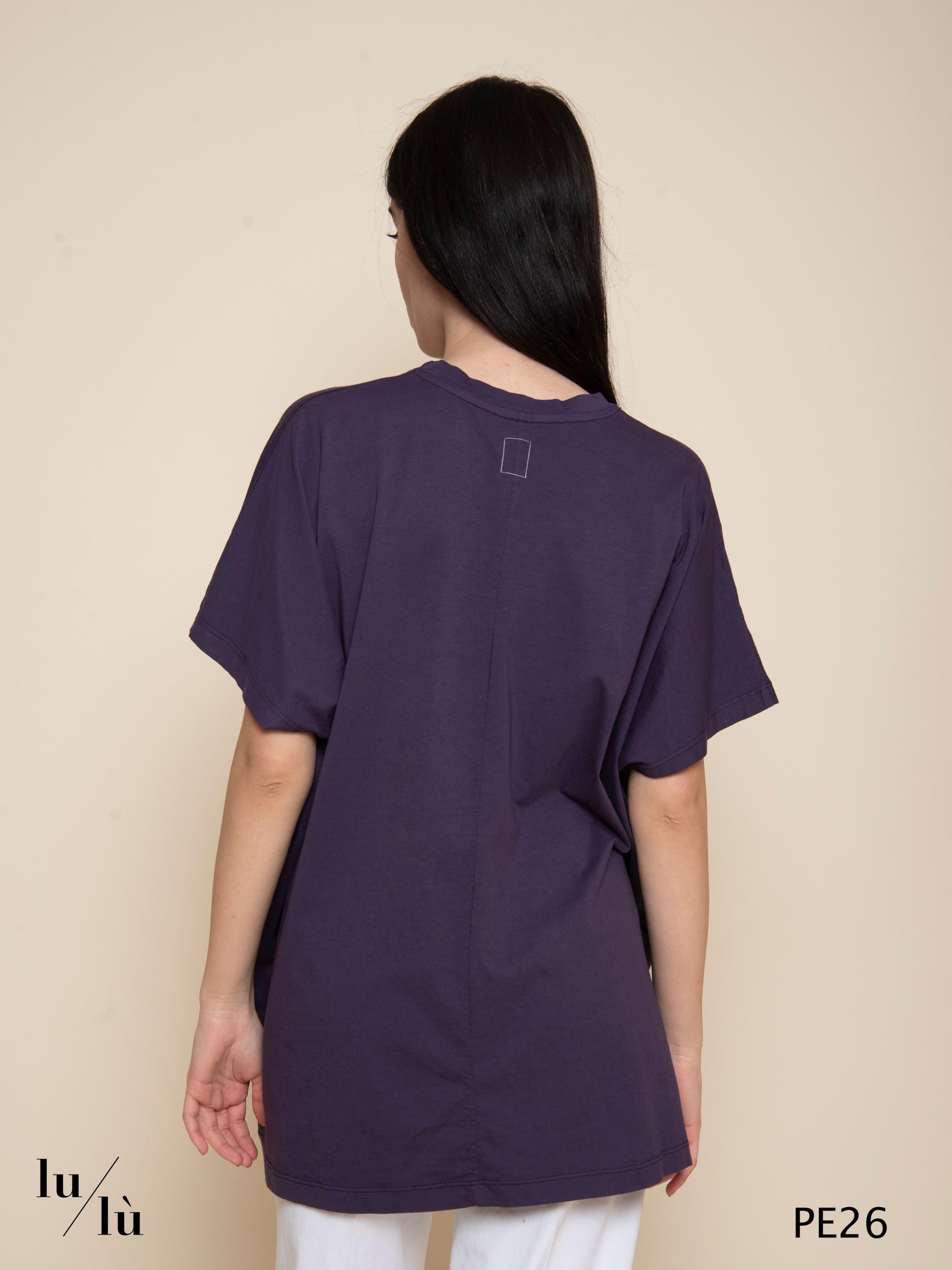 Kim - T-shirt donna oversize in cotone