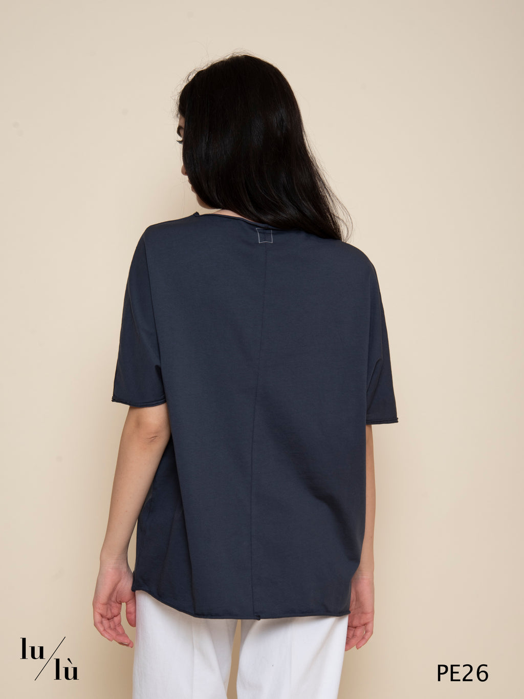 Qui - T-shirt donna oversize in cotone