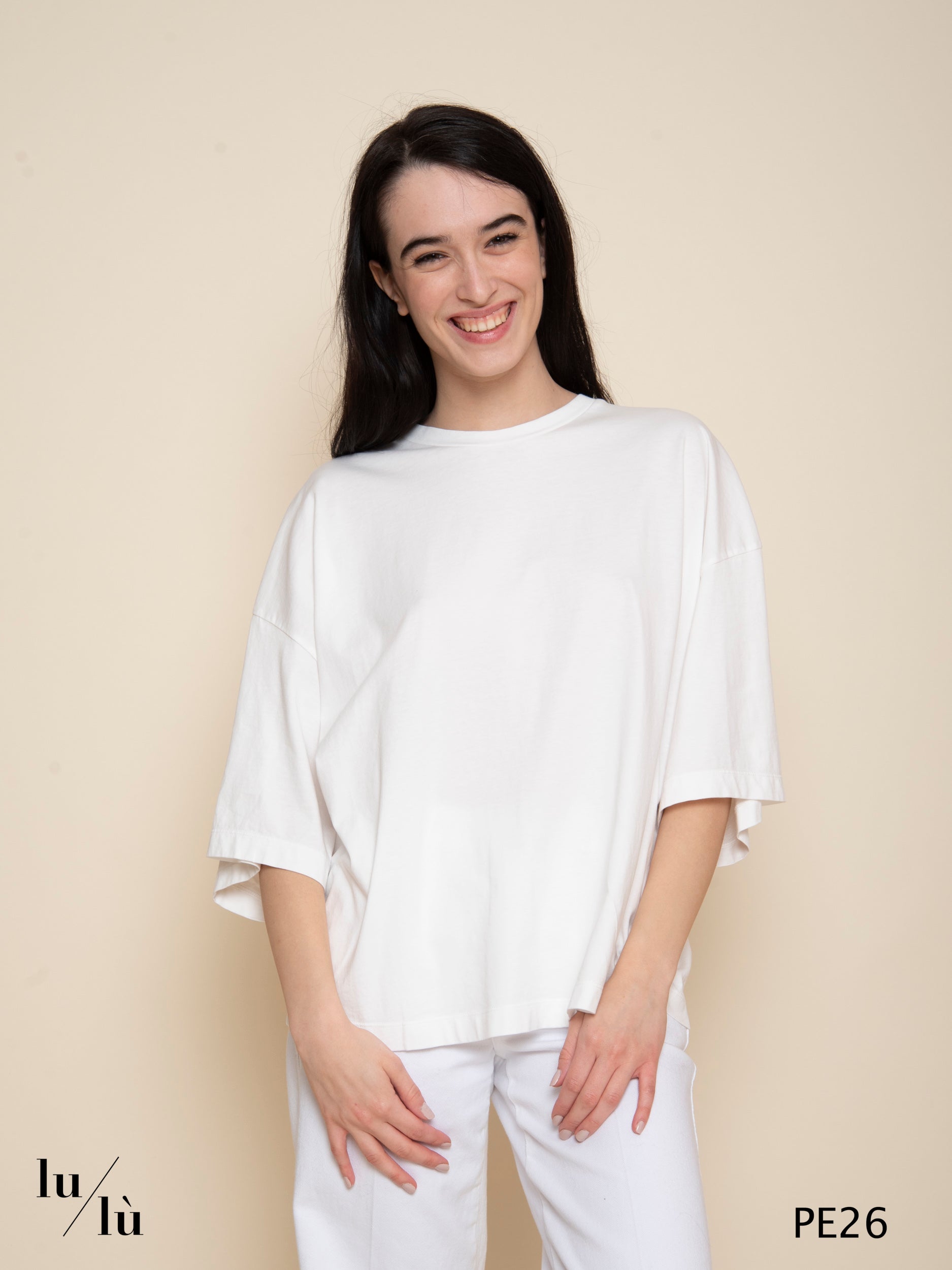Channary - T-shirt donna oversize in cotone