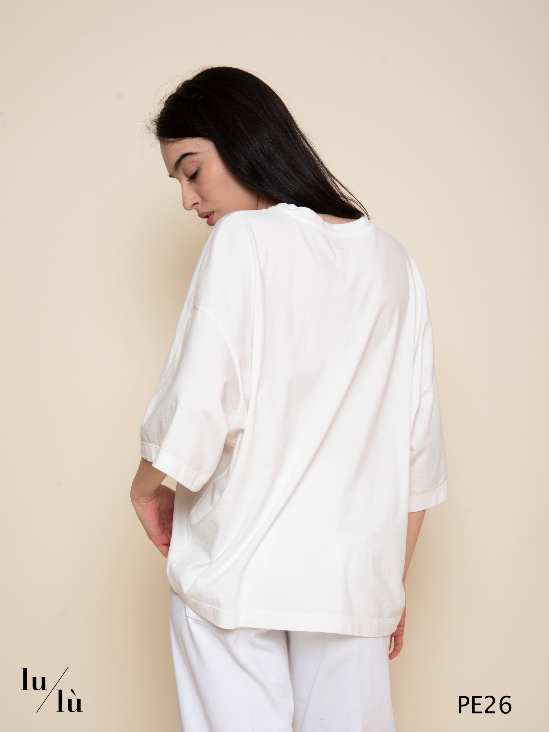 Channary - T-shirt donna oversize in cotone