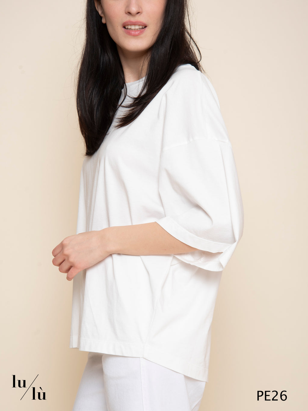 Channary - T-shirt donna oversize in cotone