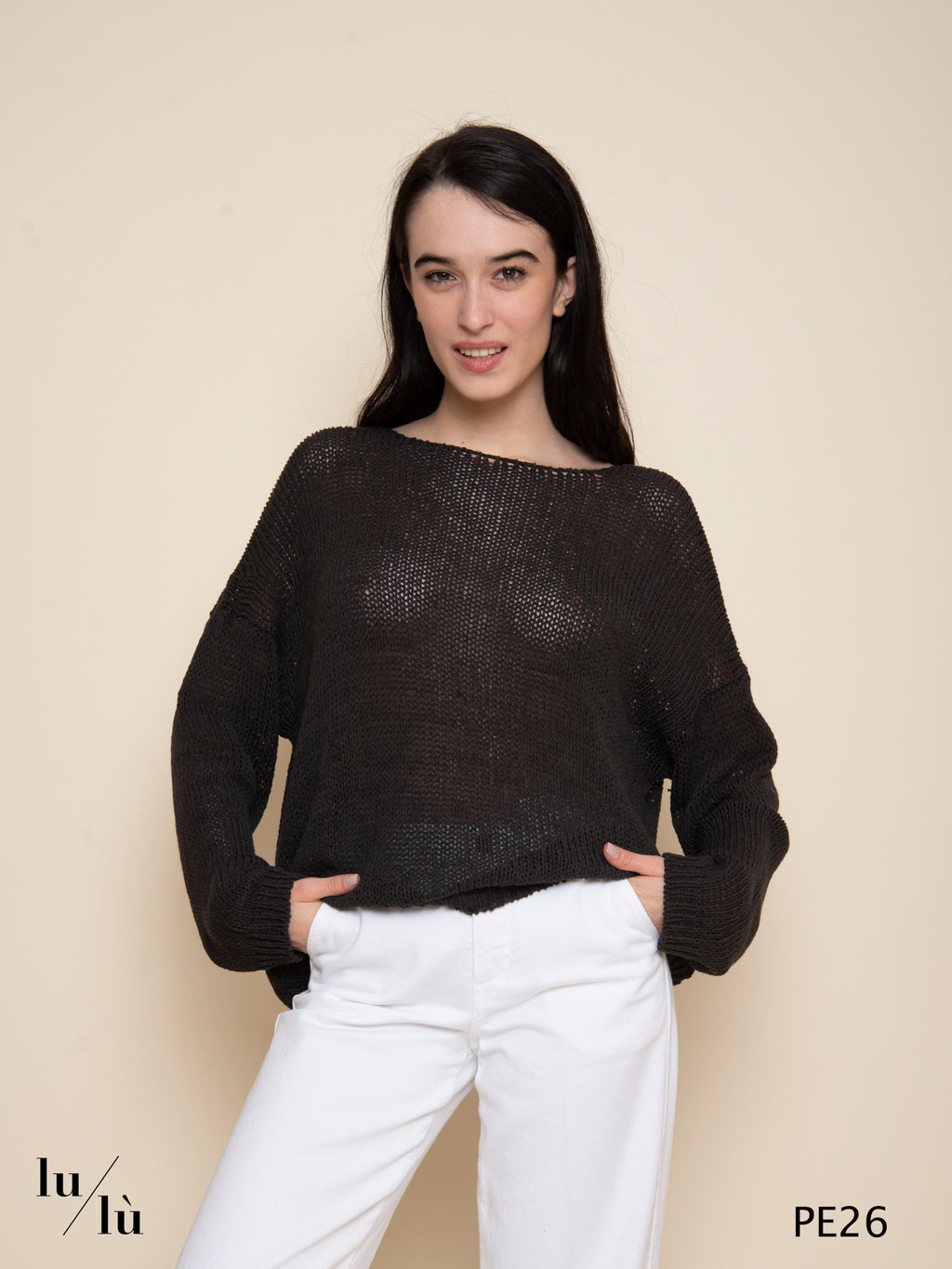 Malis - Maglia donna in fettuccia di cotone