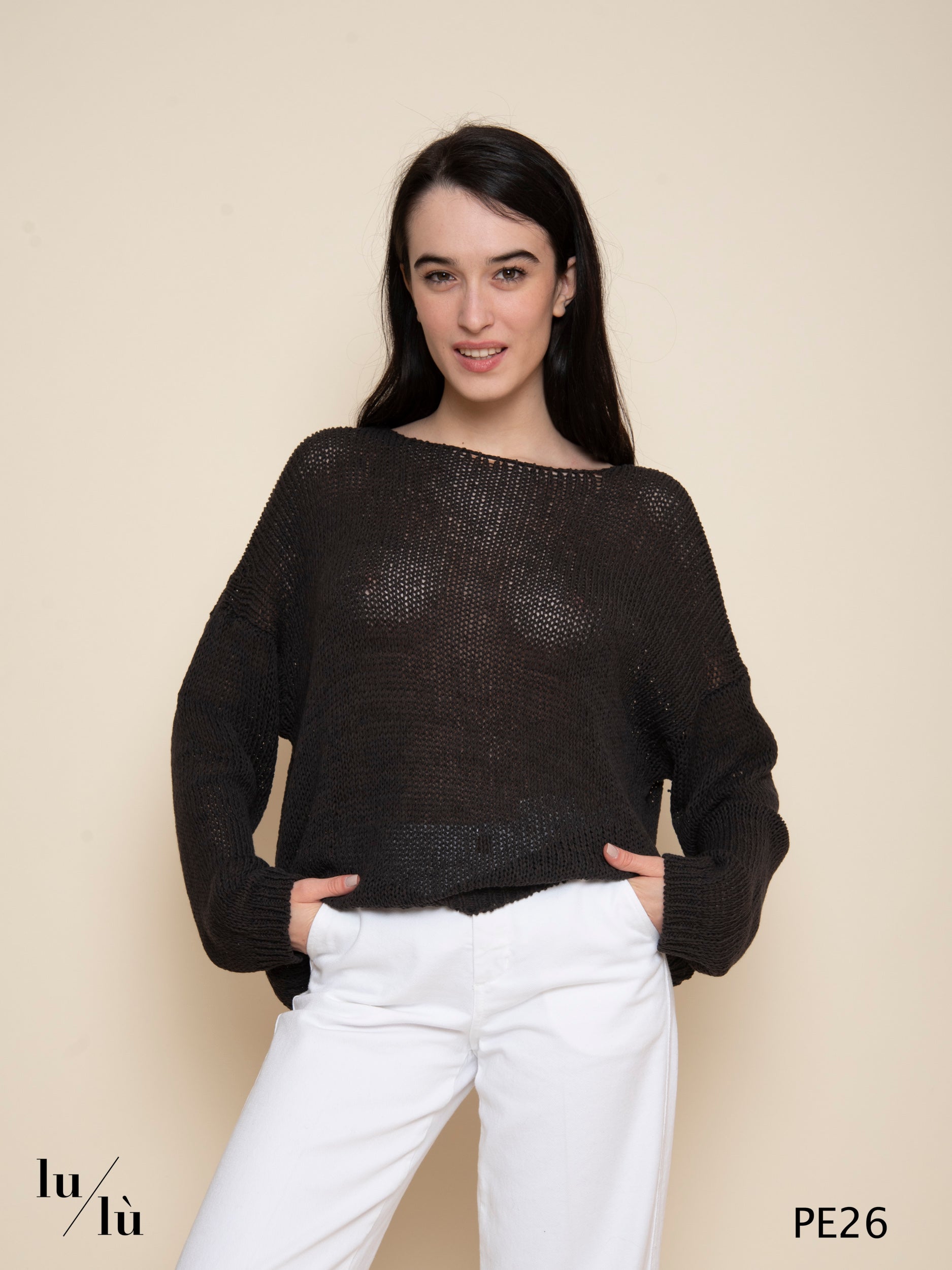 Malis - Maglia donna in fettuccia di cotone