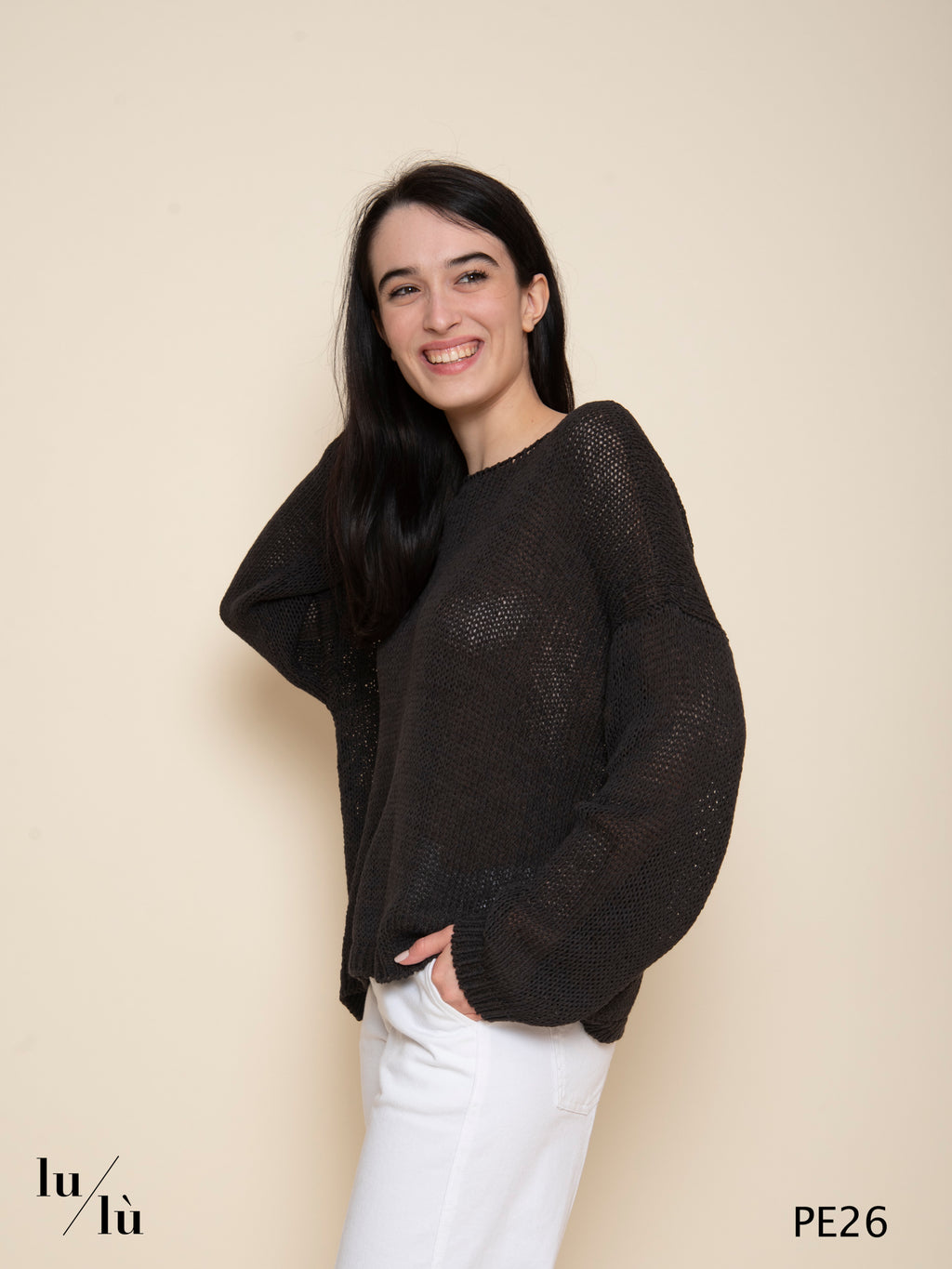 Malis - Maglia donna in fettuccia di cotone