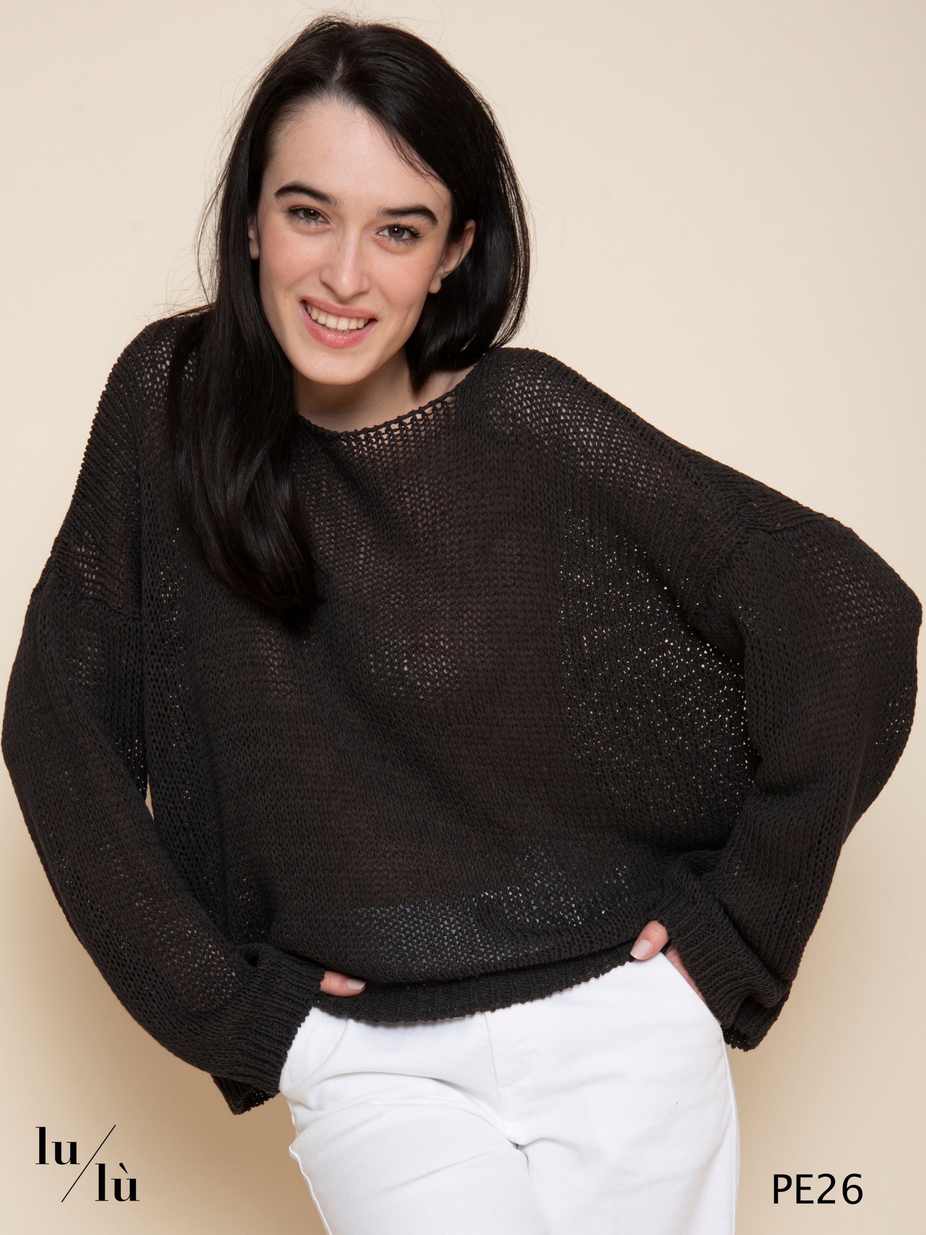 Malis - Maglia donna in fettuccia di cotone