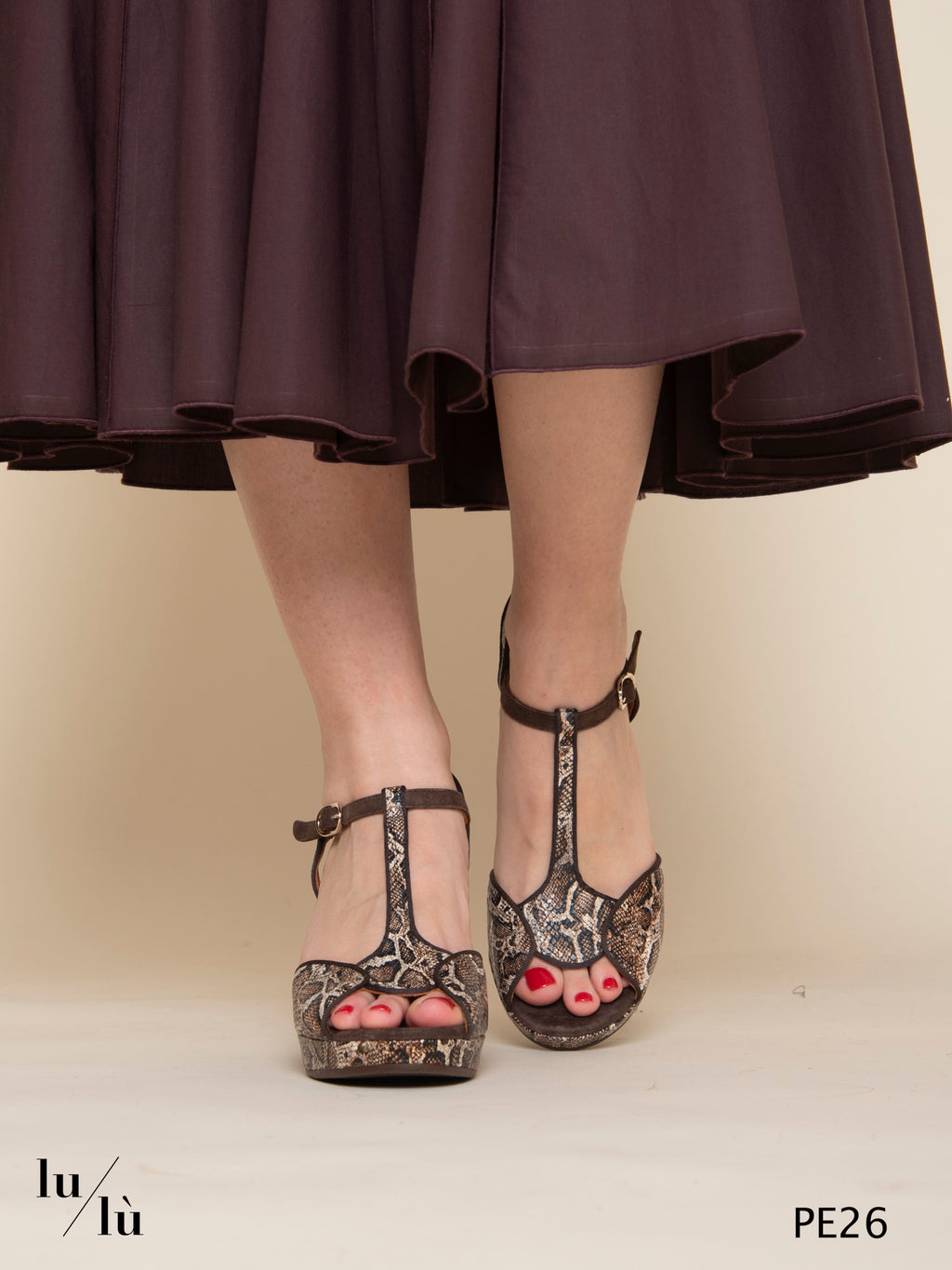 Keduni - Sandalo platform donna in pelle