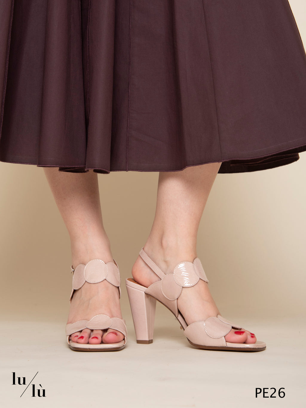 Urana - Sandalo donna in pelle lucida