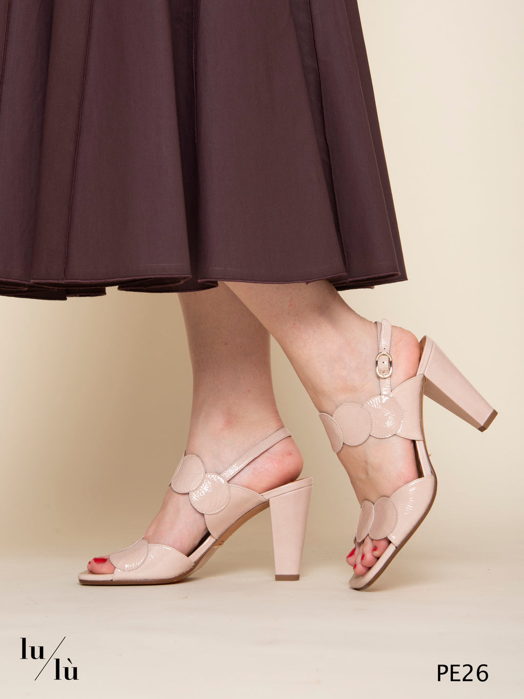 Urana - Sandalo donna in pelle lucida