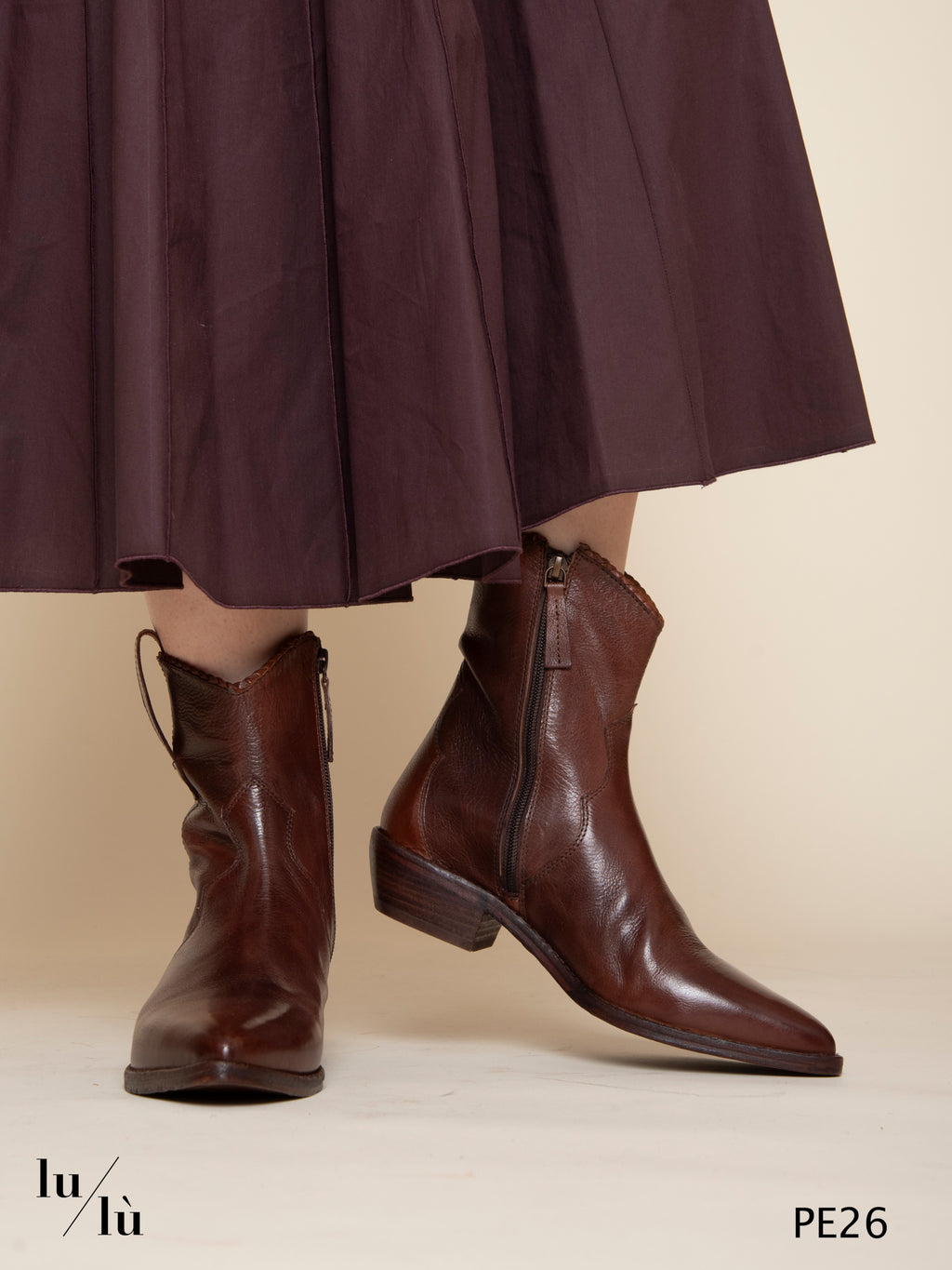 Campero - Tronchetto donna in pelle tamponata